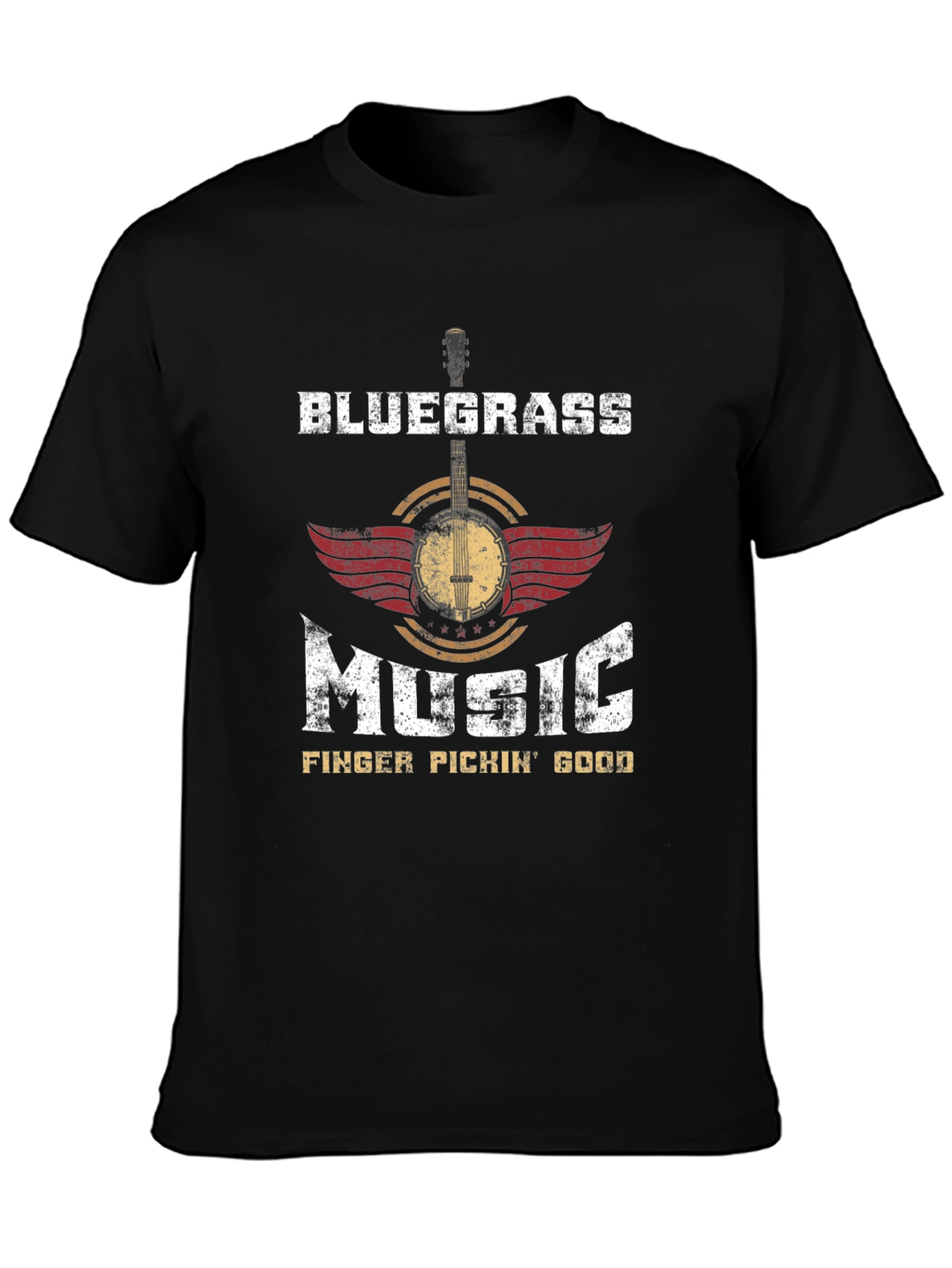 Bluegrass Music T-Shirt - Finger Pickin Good