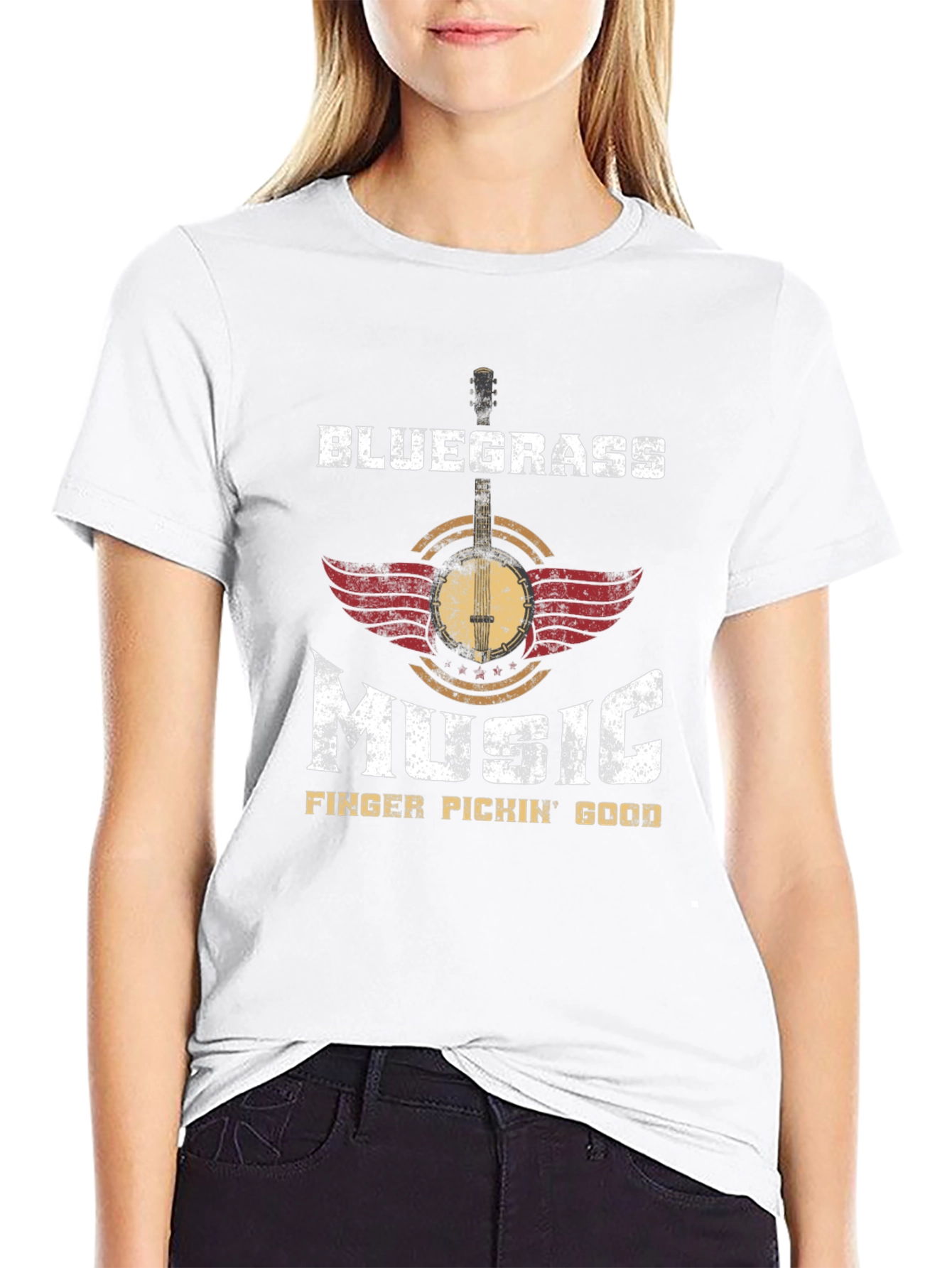 Bluegrass Music T-Shirt - Finger Pickin Good