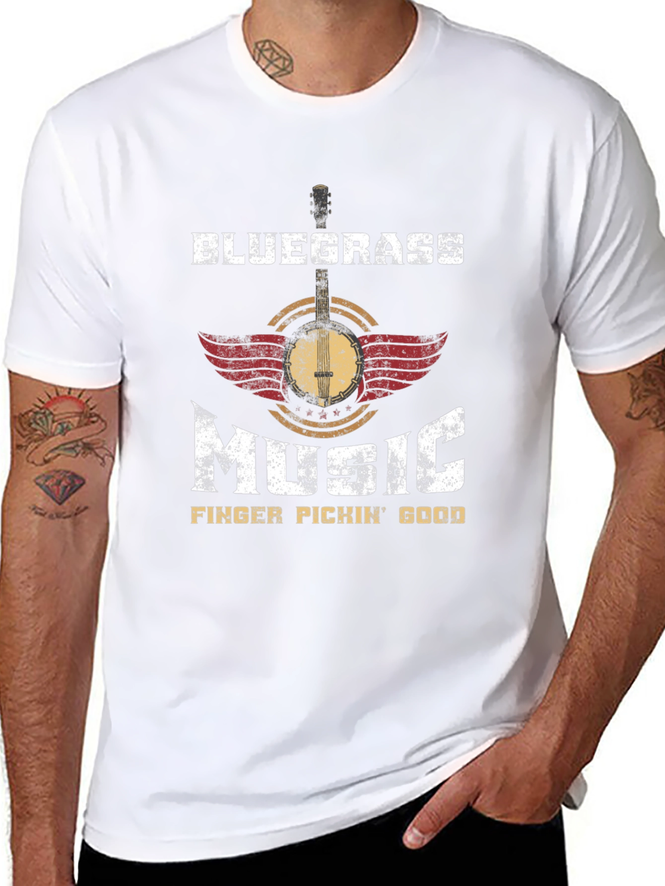 Bluegrass Music T-Shirt - Finger Pickin Good