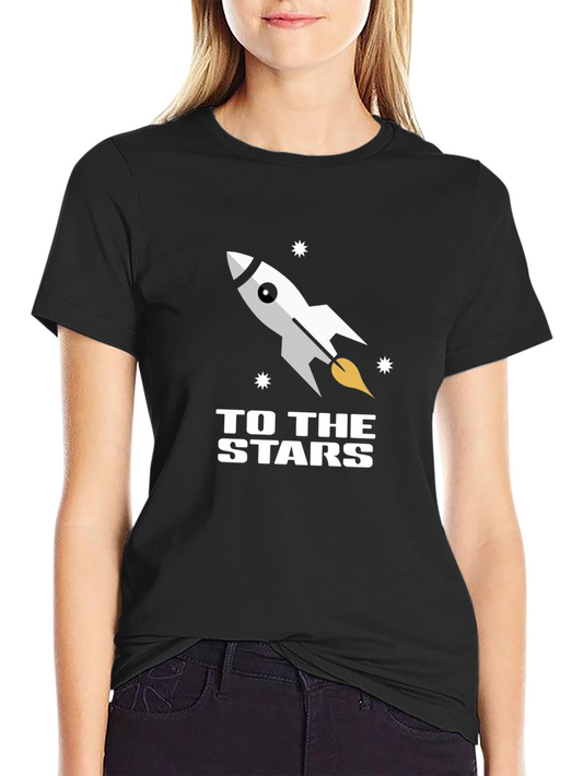 To The Stars Rocket Graphic T-Shirt