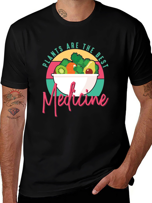 Plants are the Best Medicine T-Shirt - Vegan Health Tee