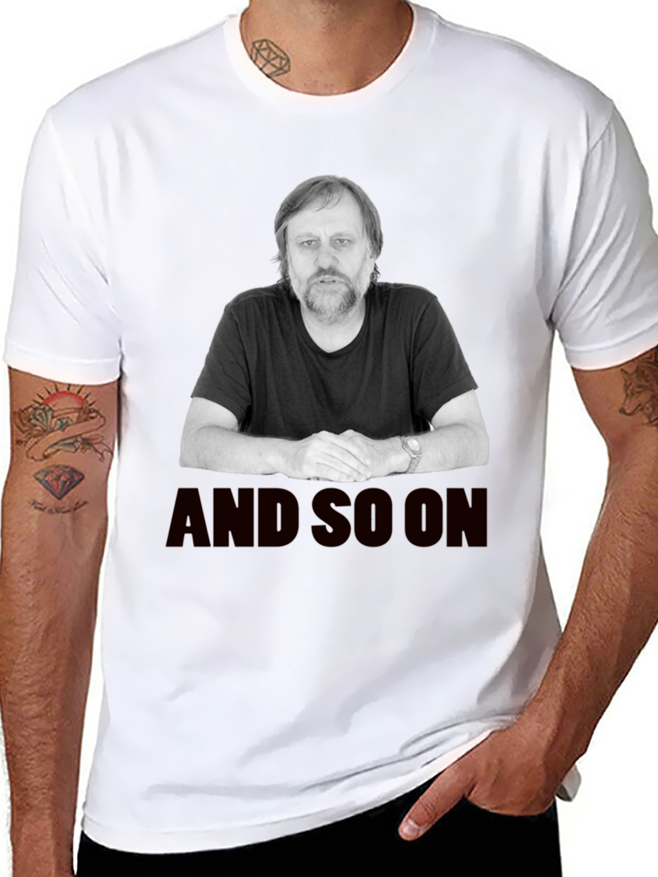 Zizek And So On Black T-Shirt
