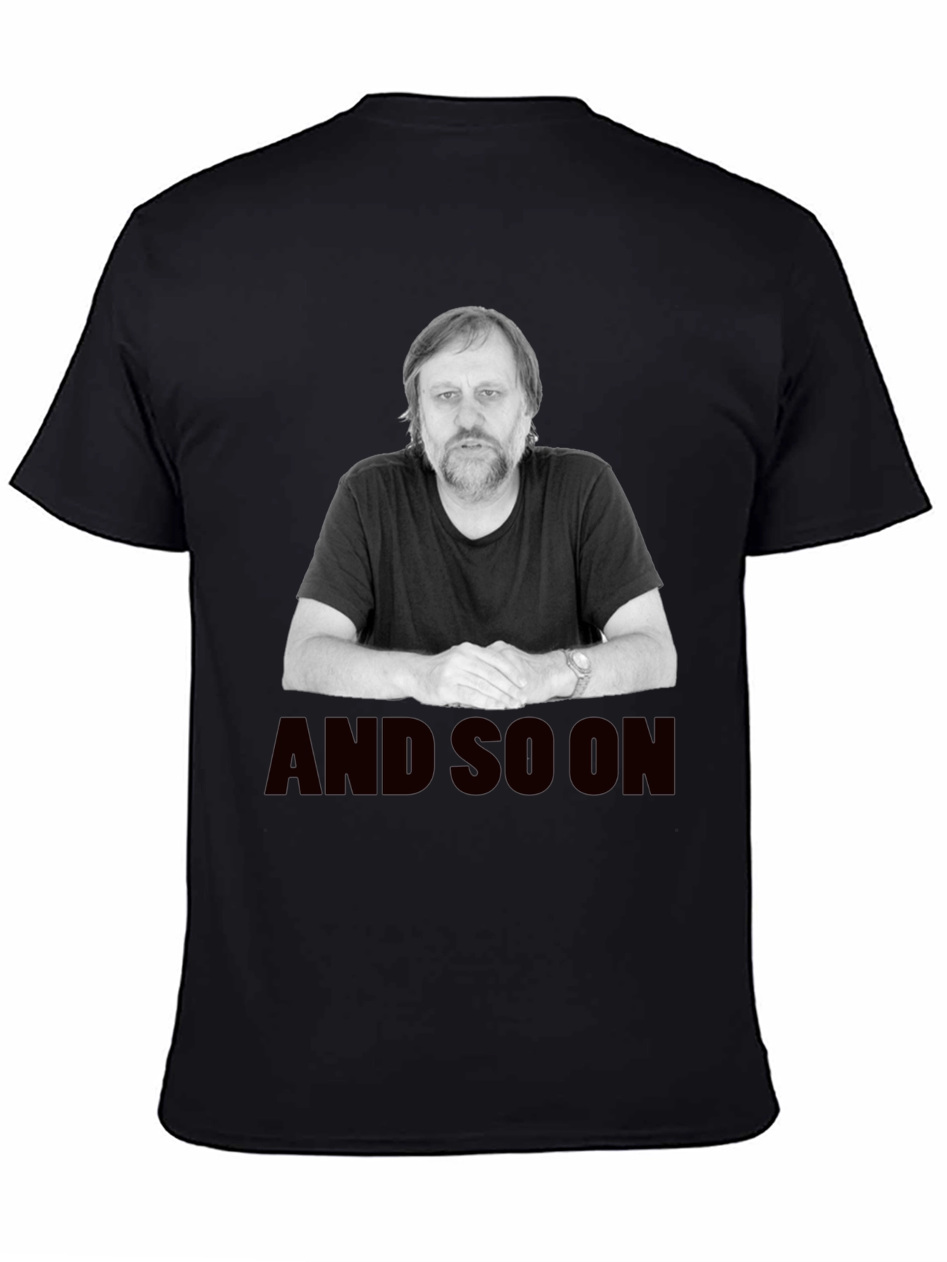 Zizek And So On Black T-Shirt