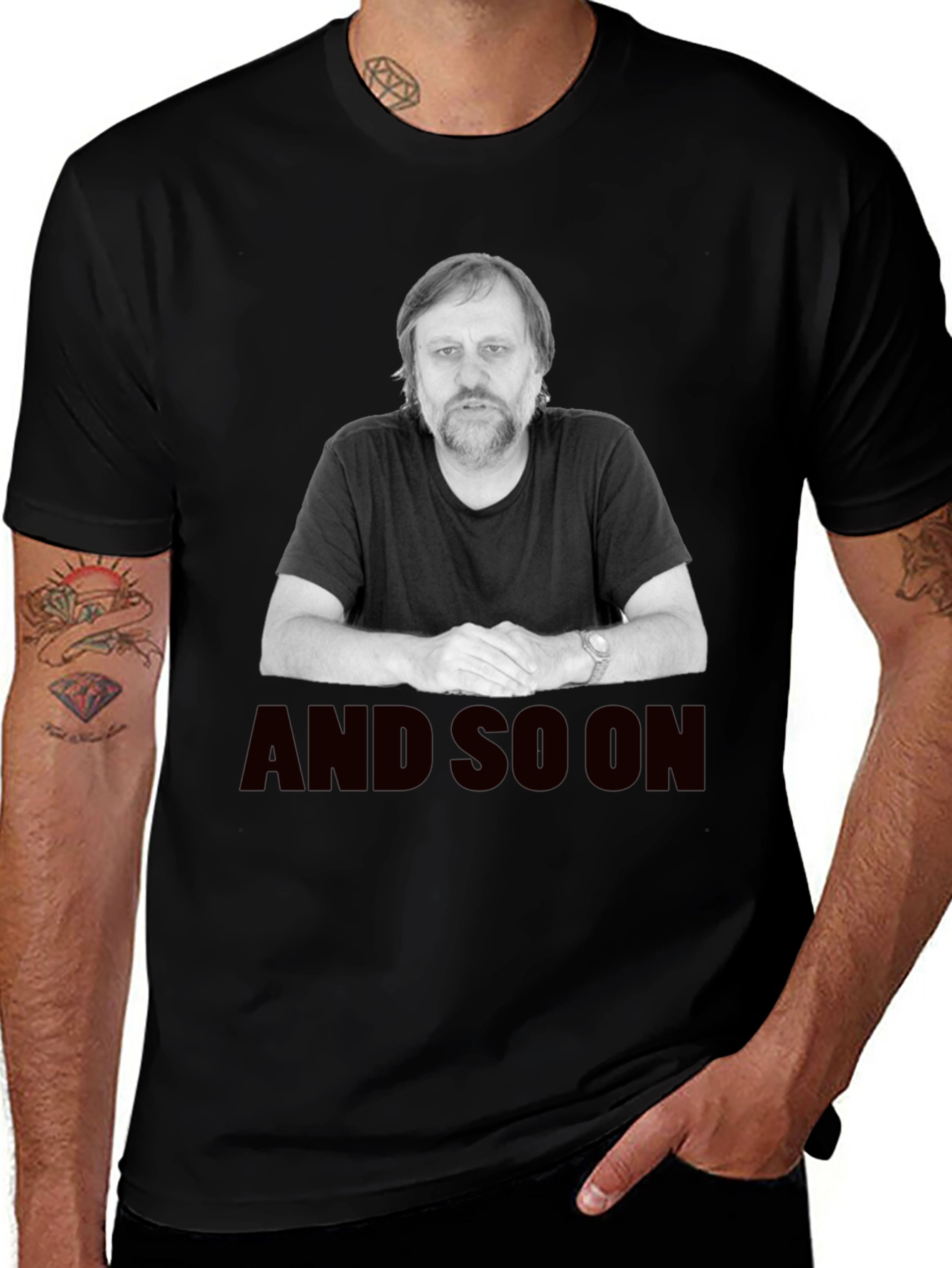 Zizek And So On Black T-Shirt