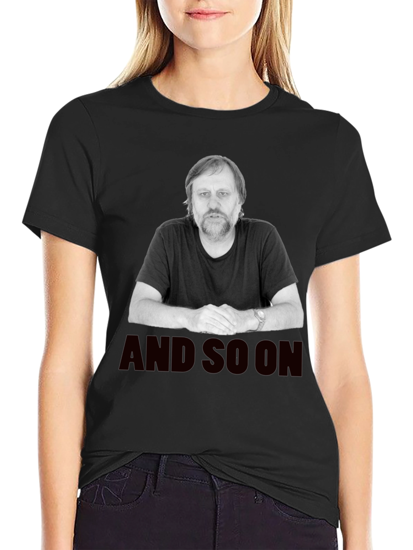Zizek And So On Black T-Shirt