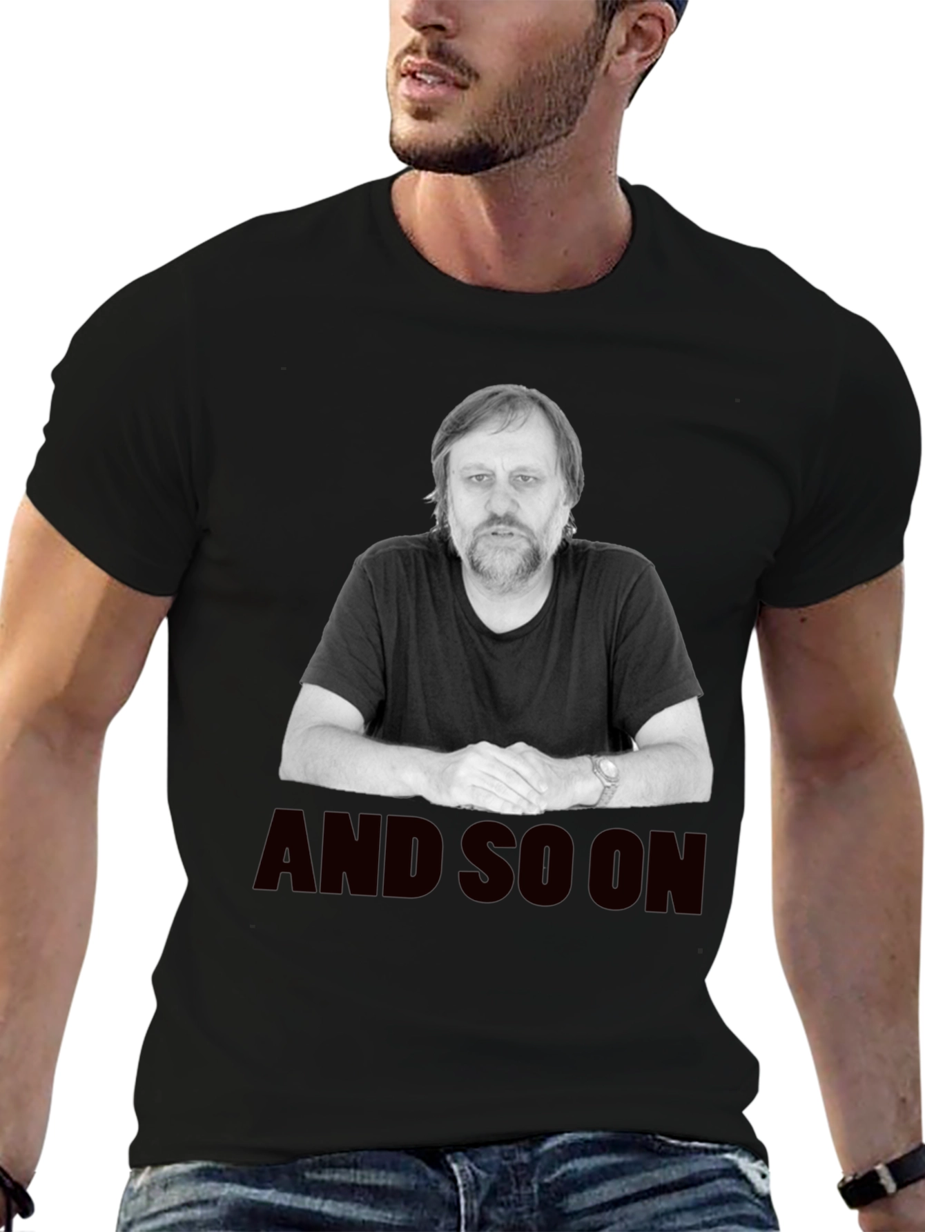 Zizek And So On Black T-Shirt