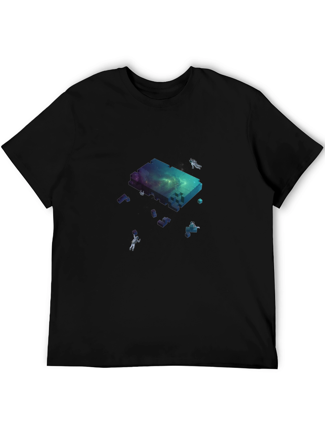 Astronaut Galaxy Block T-Shirt