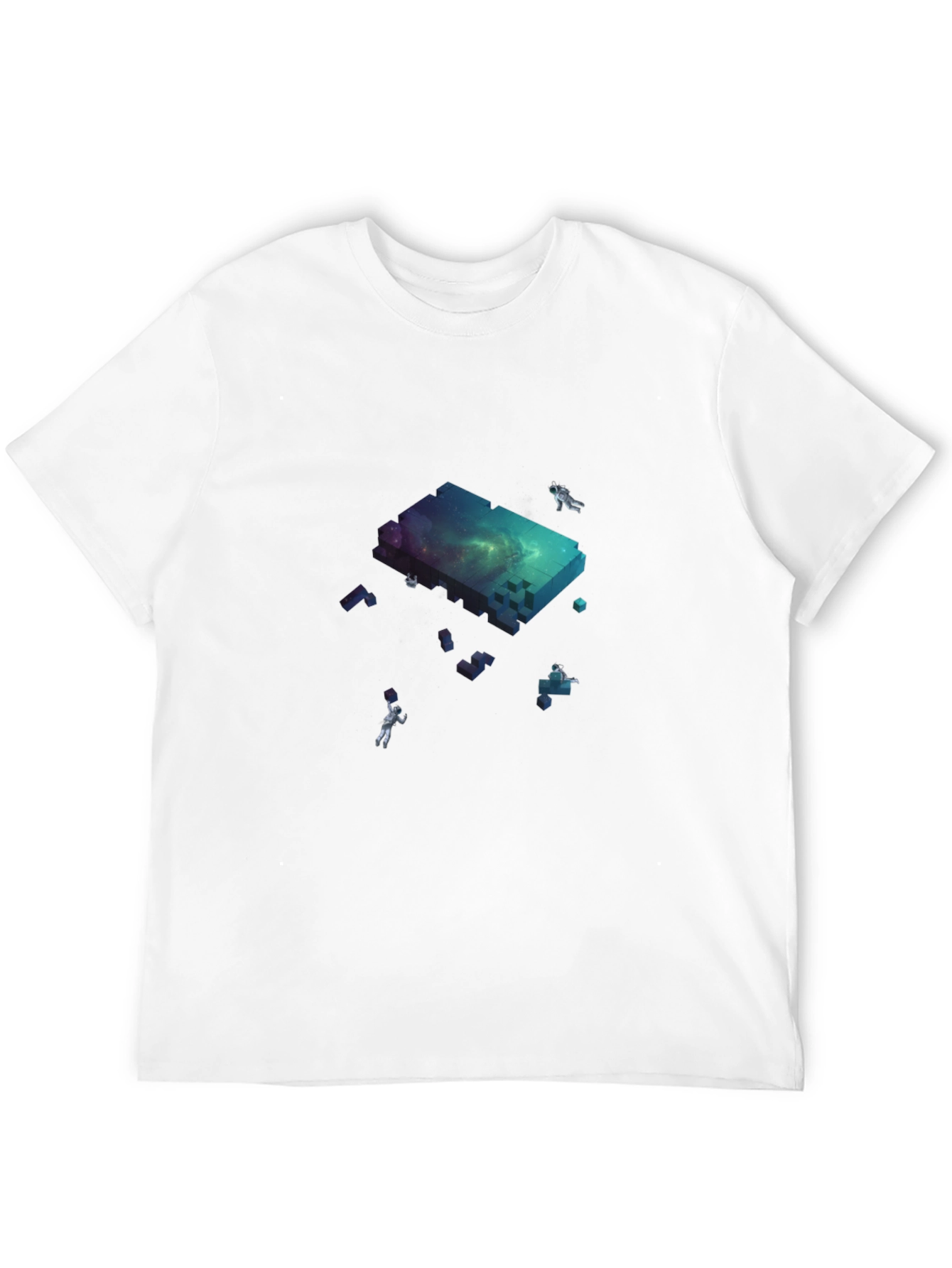 Astronaut Galaxy Block T-Shirt