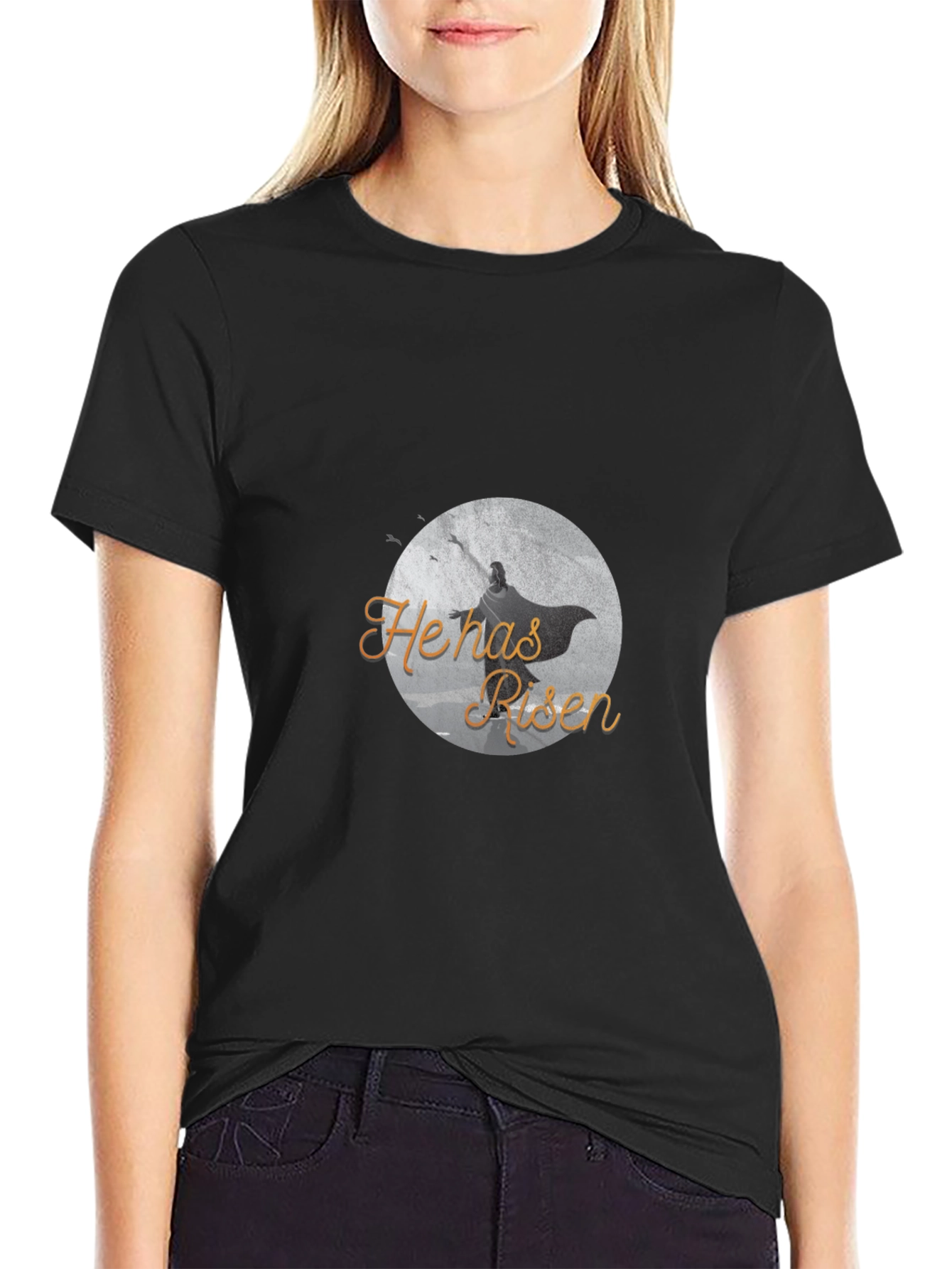 He Has Risen Graphic T-Shirt - Black