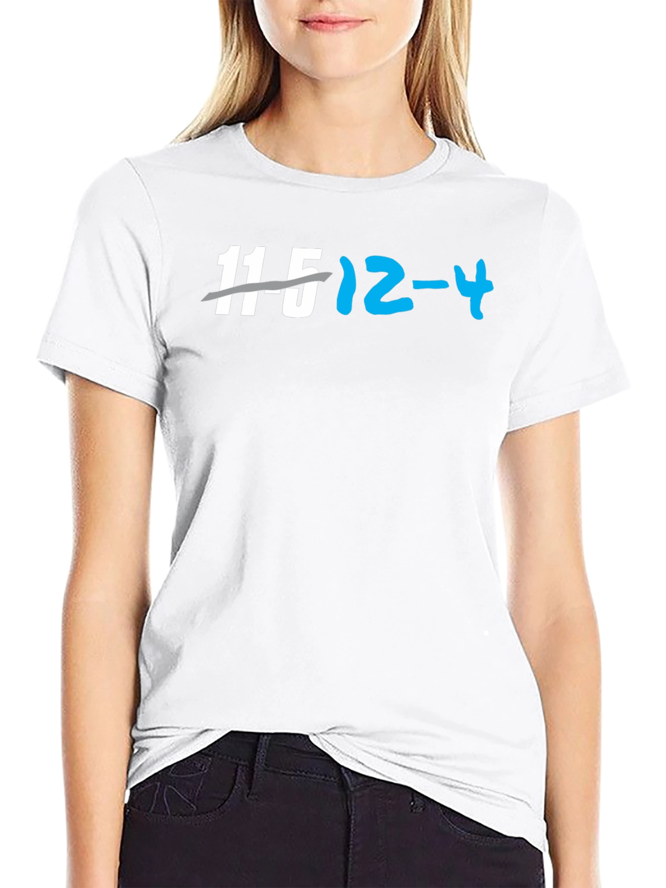 Funny 11.5 12-4 T-Shirt - Joke Math Tee