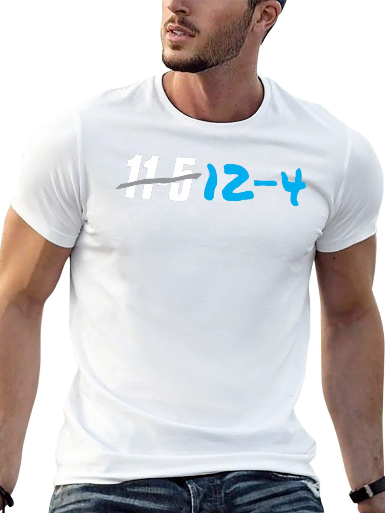 Funny 11.5 12-4 T-Shirt - Joke Math Tee