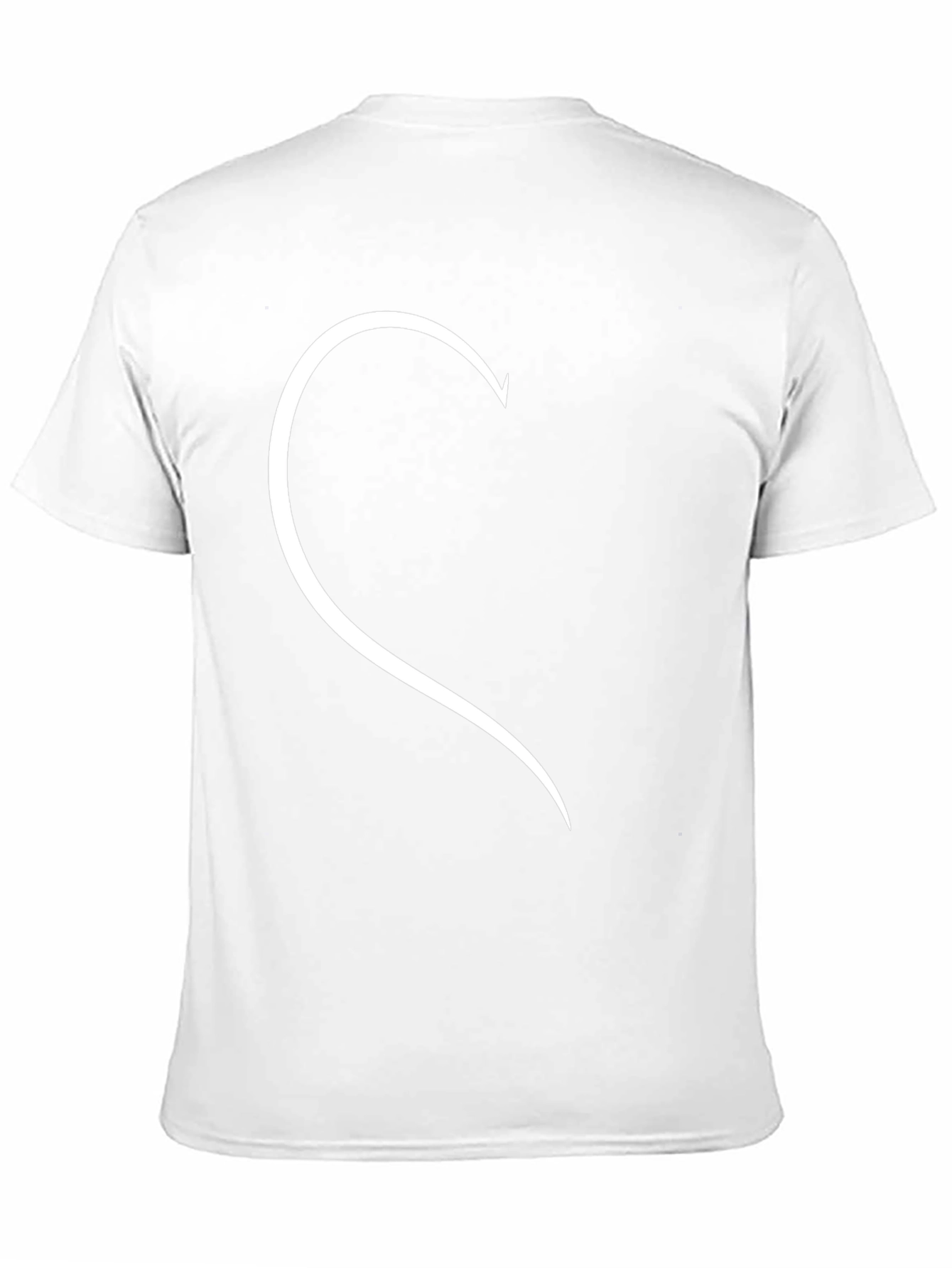 Matching Half Heart Couple T-Shirt - Black