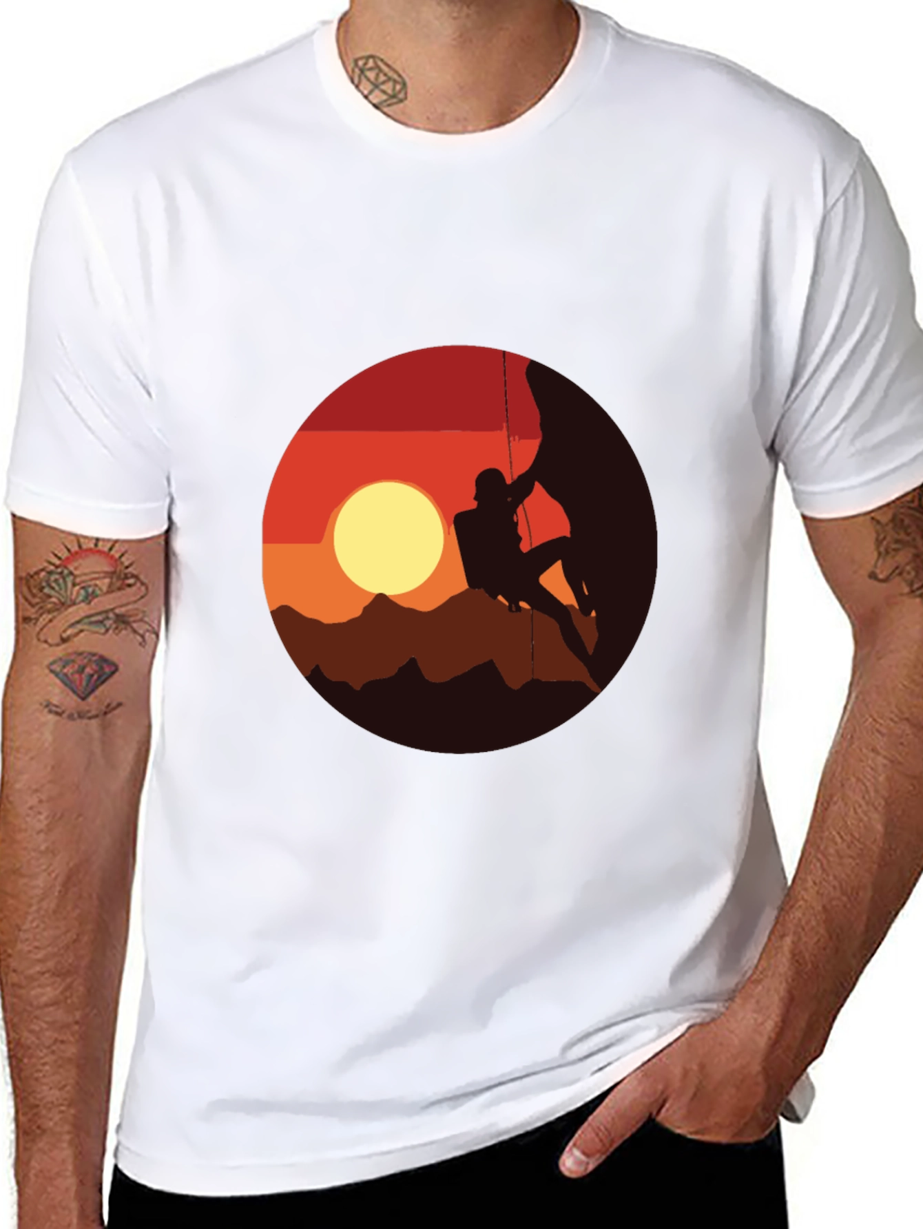 Sunset Climber Graphic T-Shirt