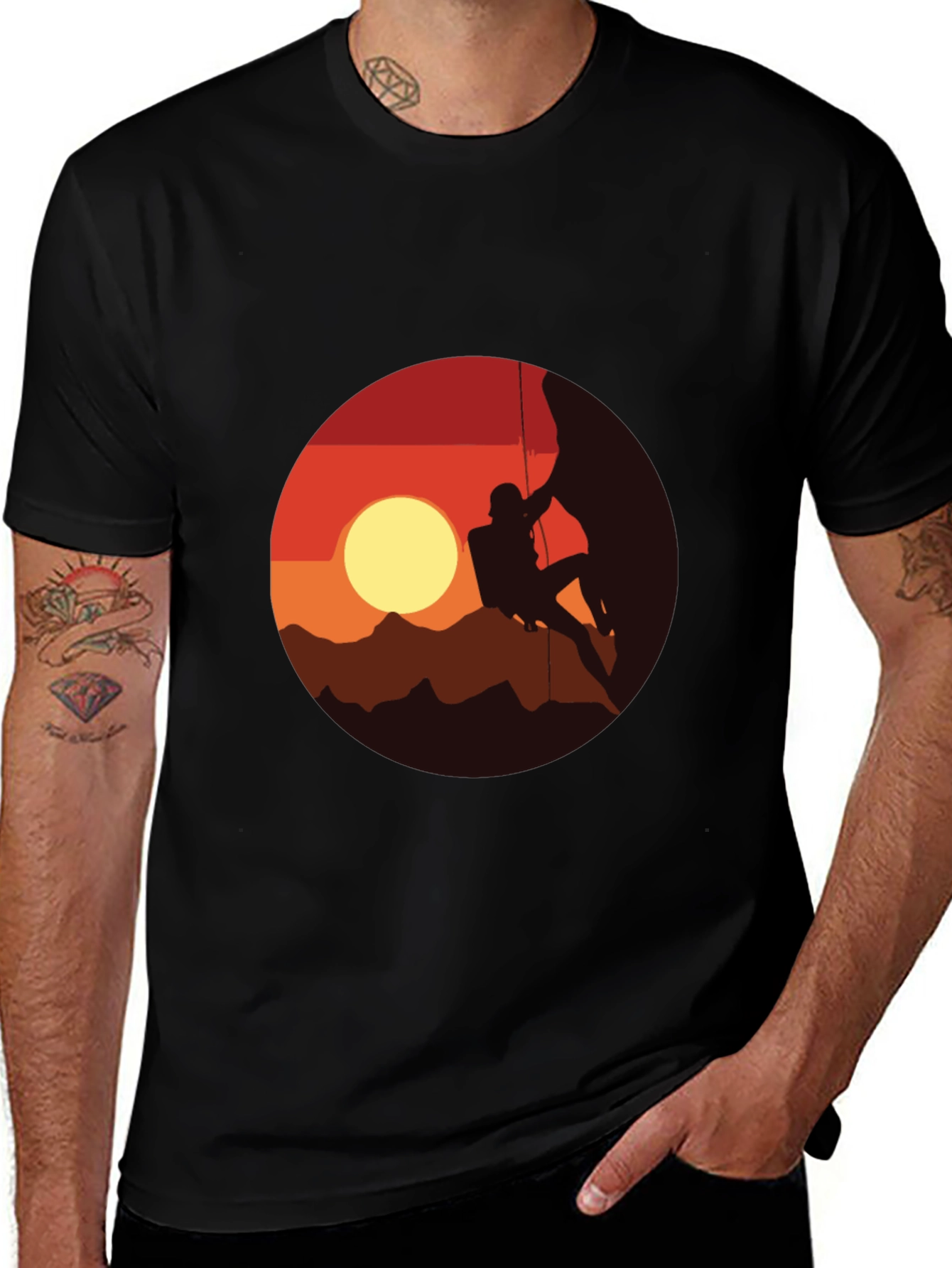 Sunset Climber Graphic T-Shirt