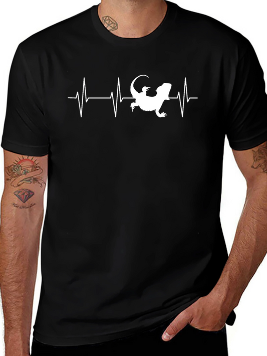 Bearded Dragon Heartbeat Graphic Tee