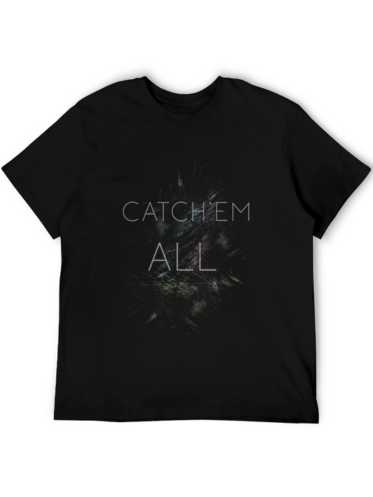 Catch Em All Graphic Black T-Shirt