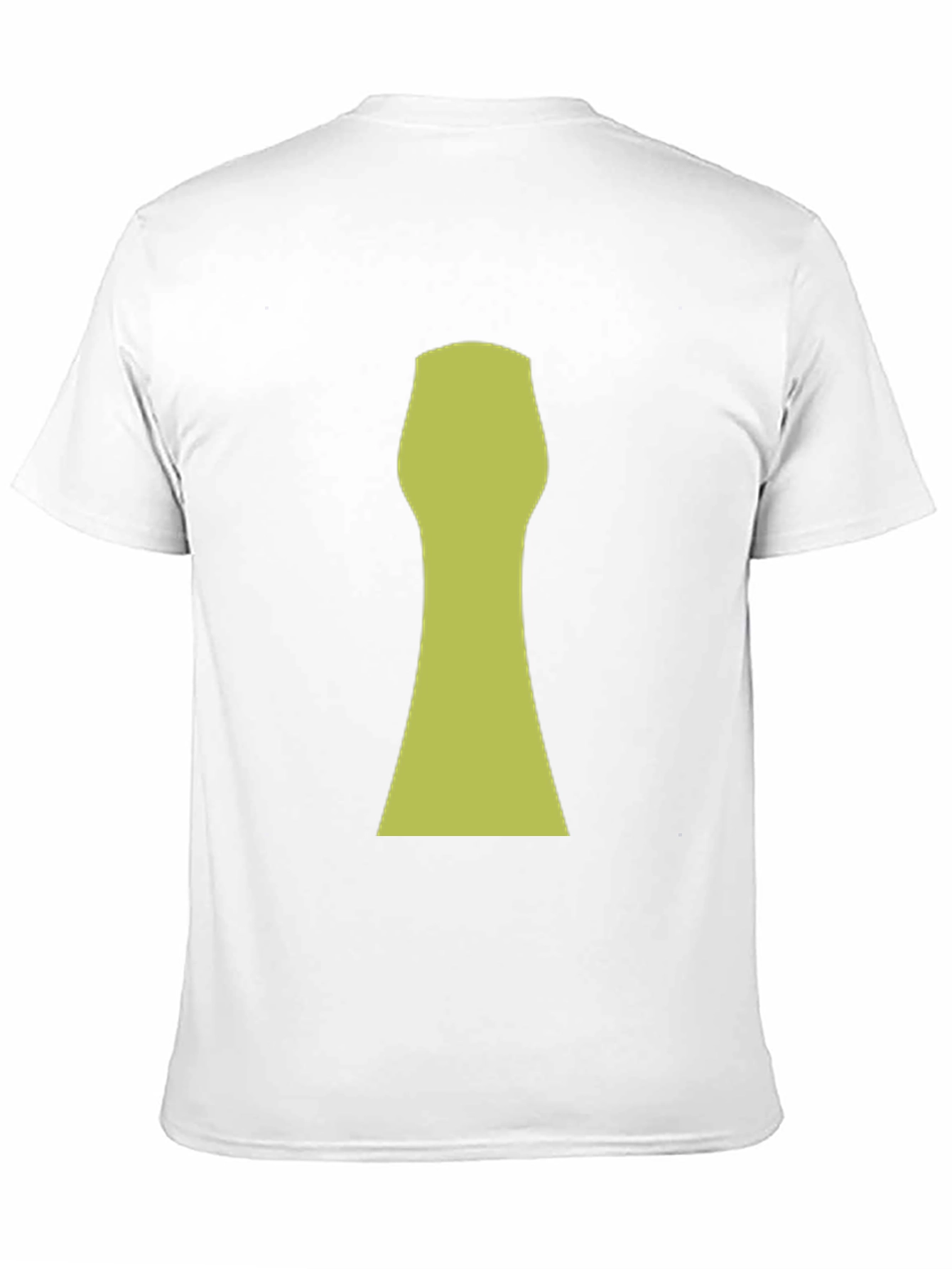 Abstract Keyhole Graphic T-Shirt - Black