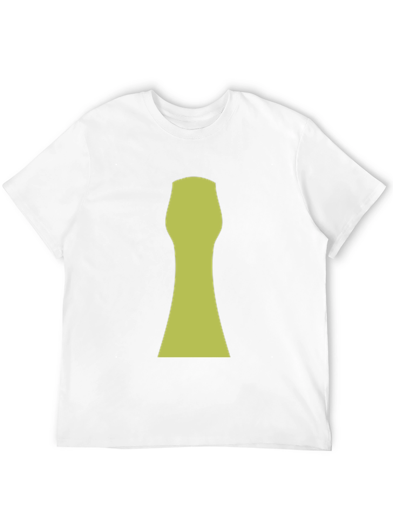 Abstract Keyhole Graphic T-Shirt - Black