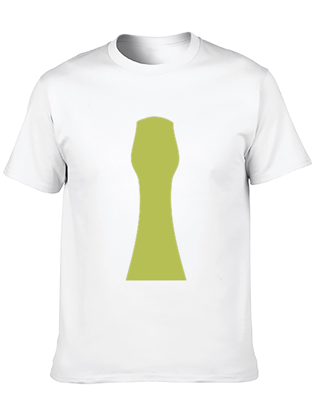 Abstract Keyhole Graphic T-Shirt - Black