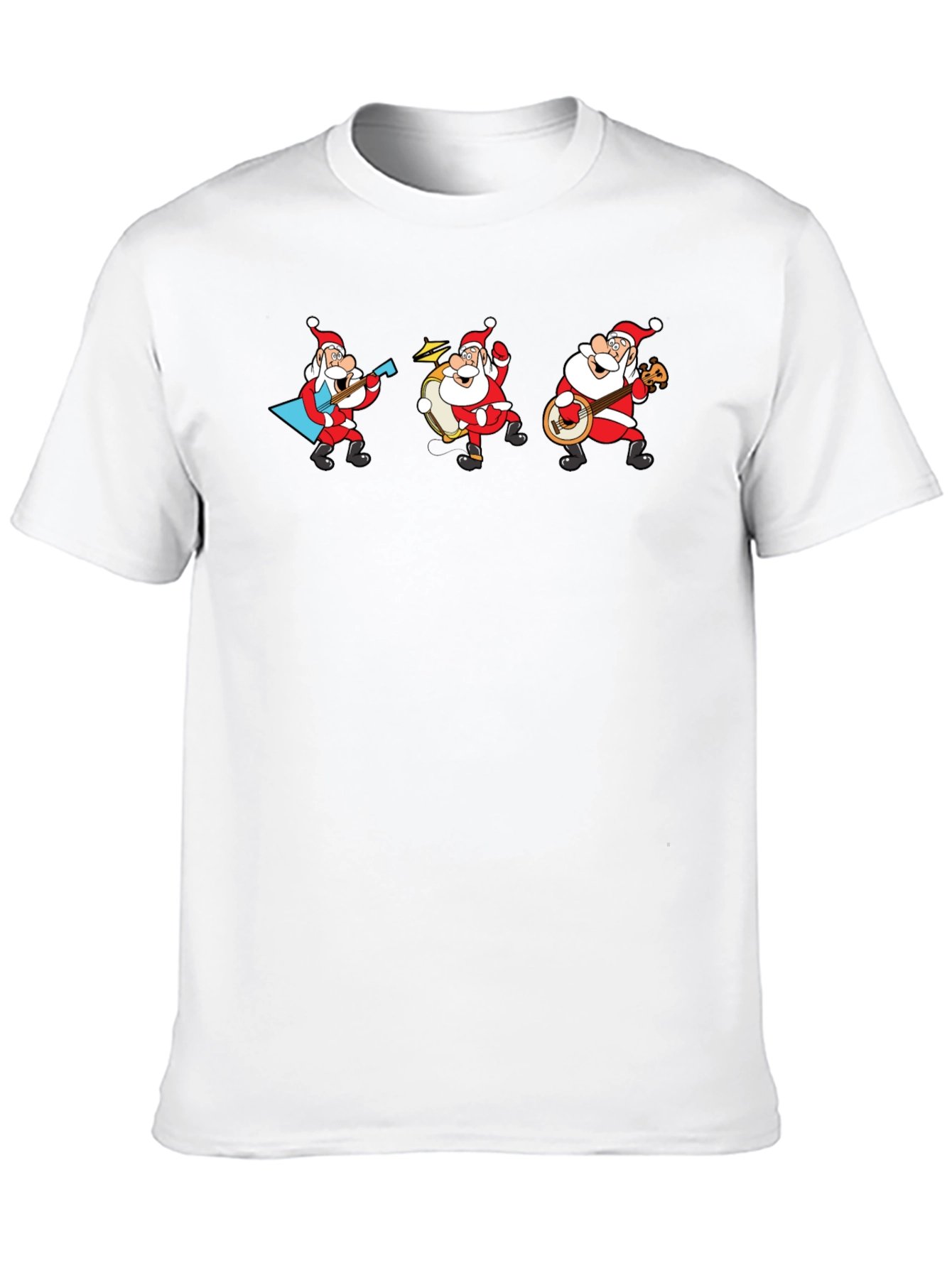 Musical Santa Band T-Shirt - Black