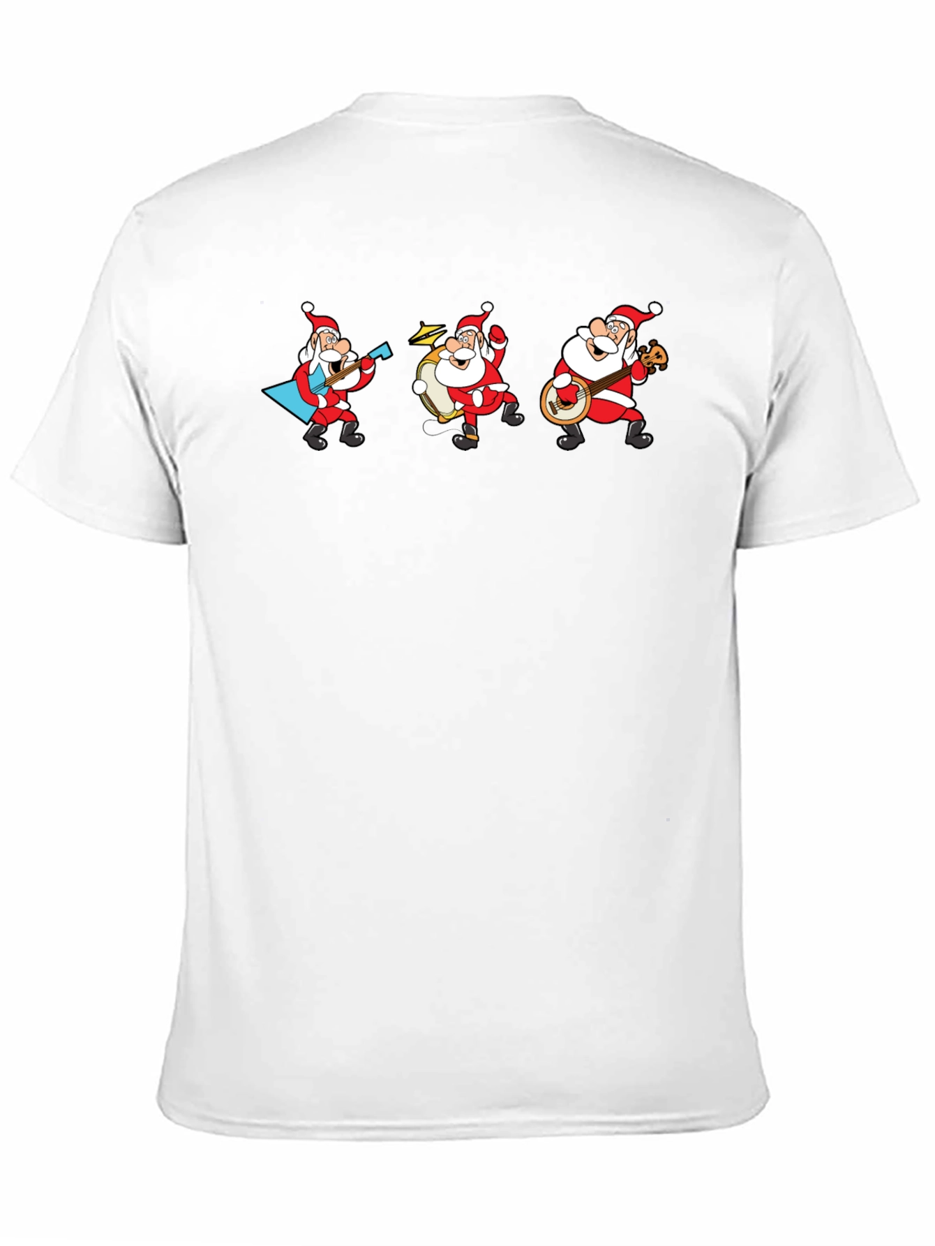 Musical Santa Band T-Shirt - Black