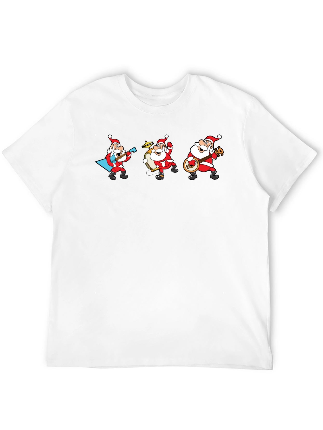 Musical Santa Band T-Shirt - Black