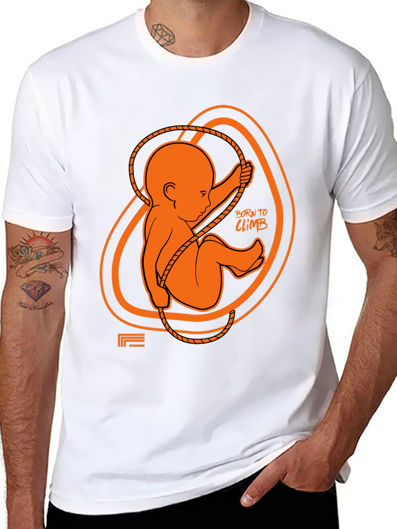 Born to Climb Black Graphic Tee