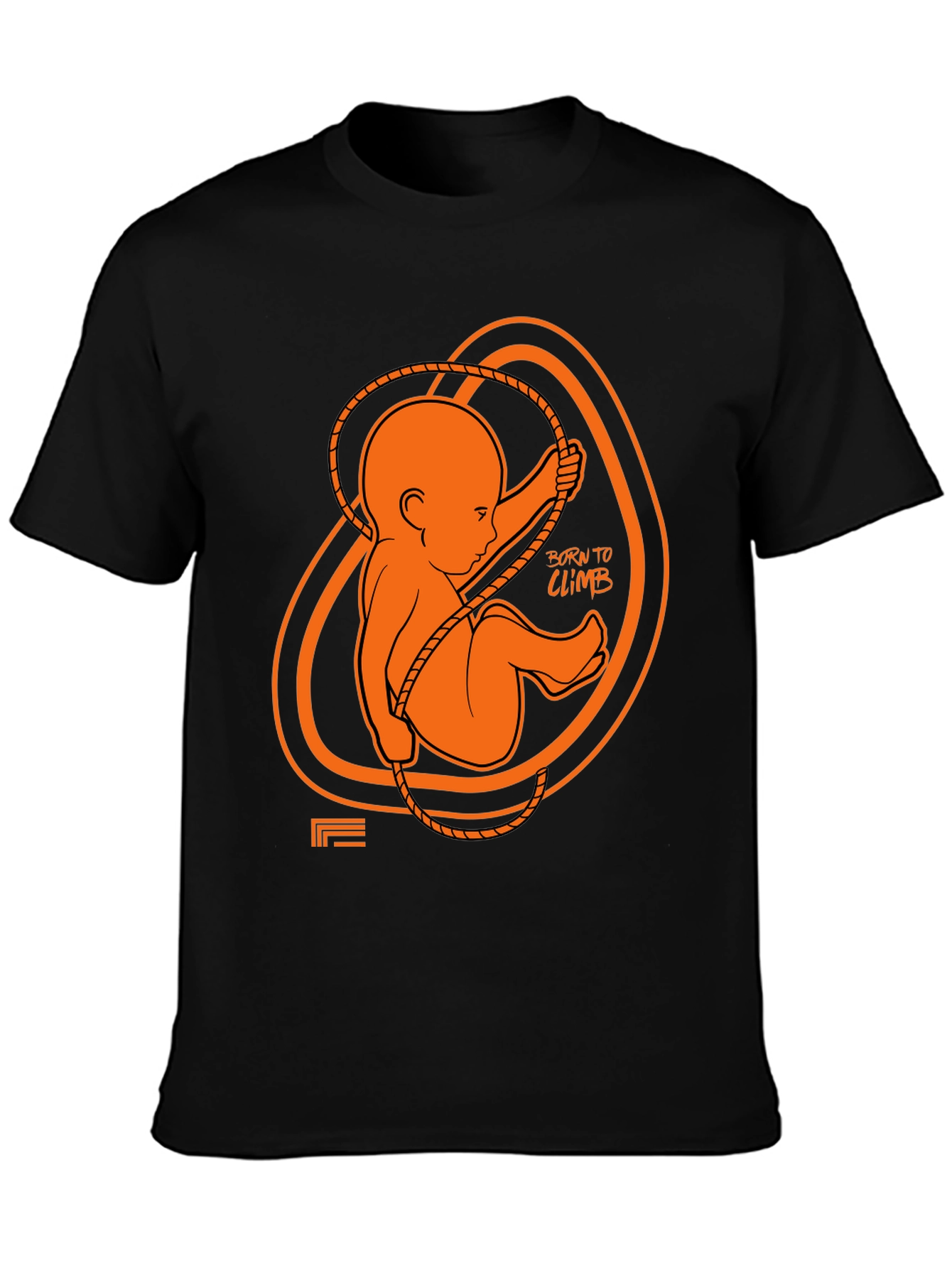 Born to Climb Black Graphic Tee