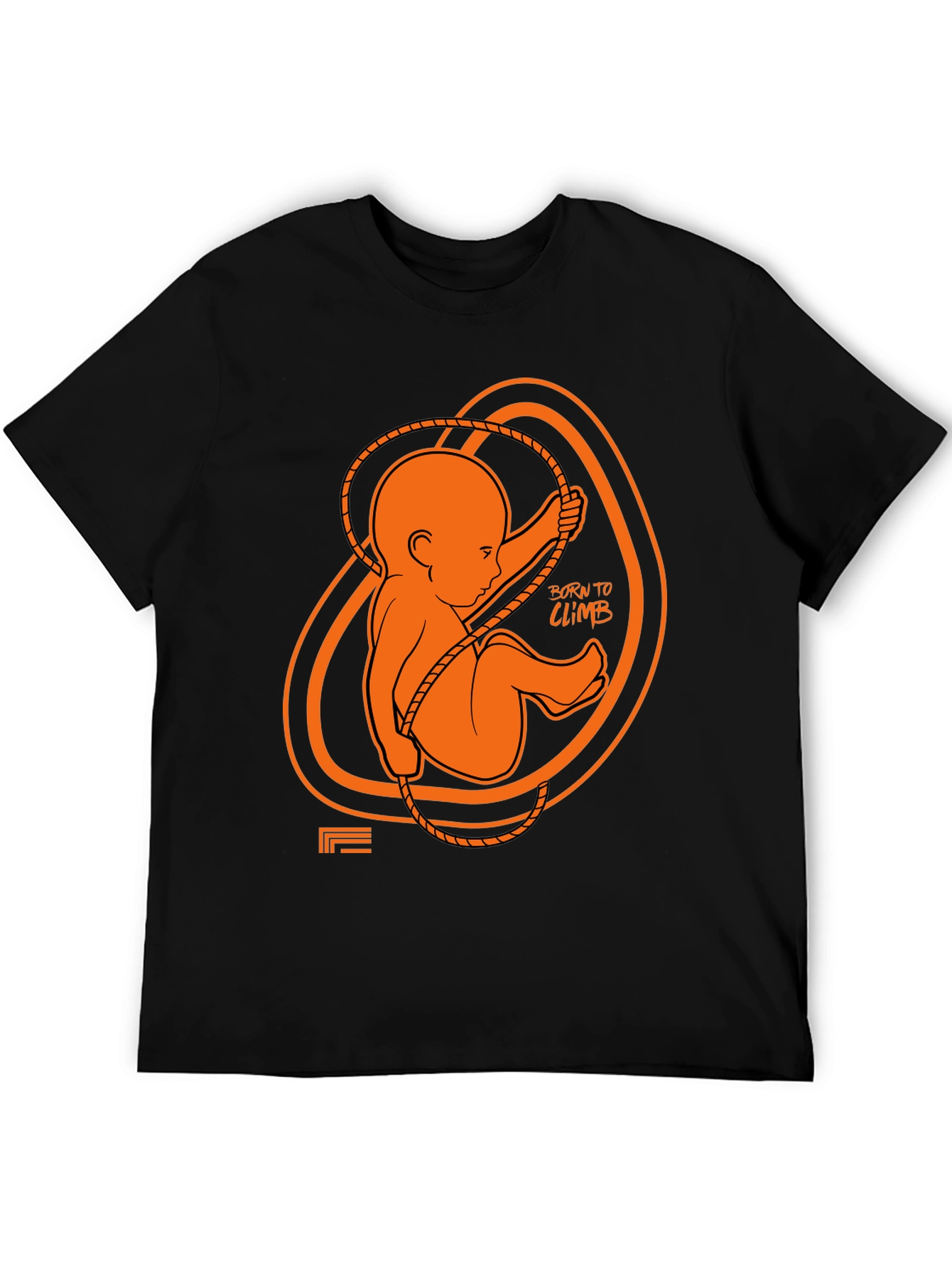 Born to Climb Black Graphic Tee
