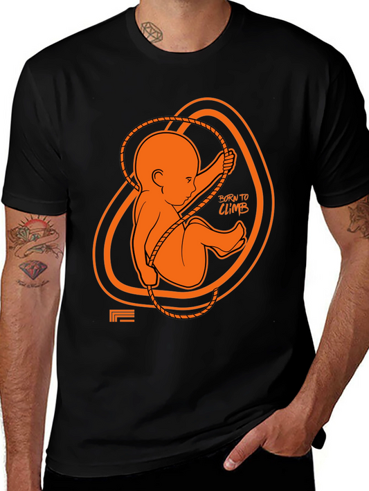 Born to Climb Black Graphic Tee