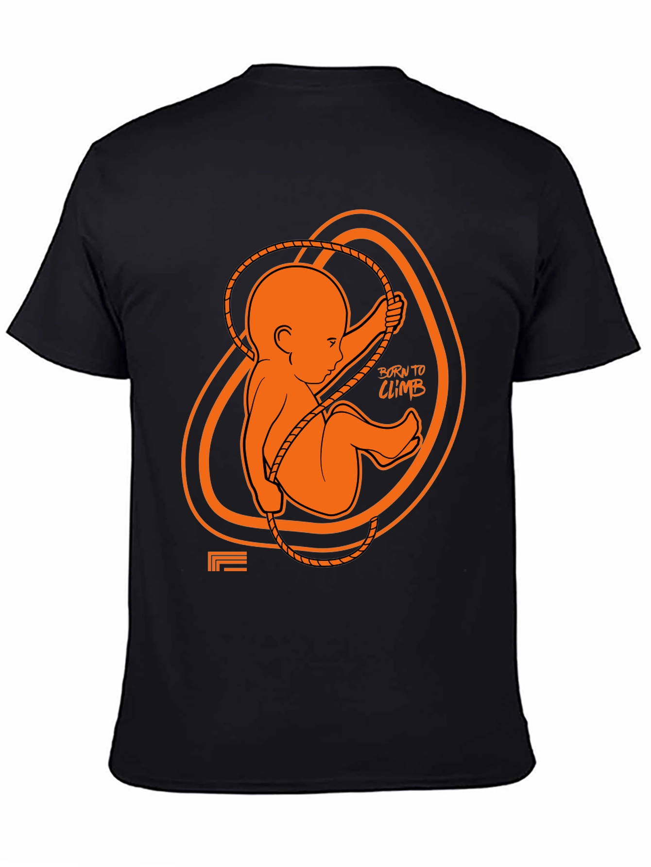 Born to Climb Black Graphic Tee