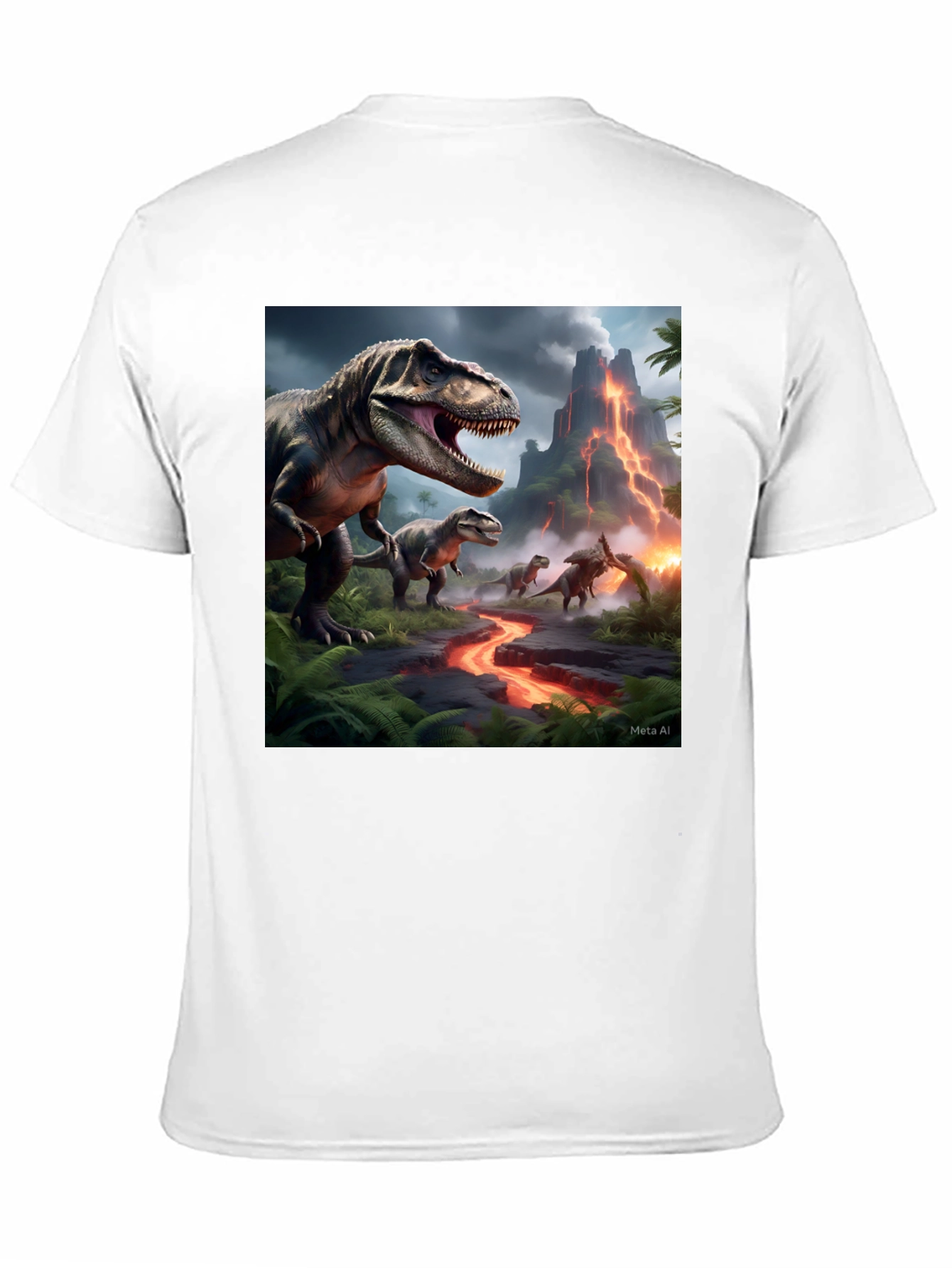 Dinosaur Graphic Black T-Shirt