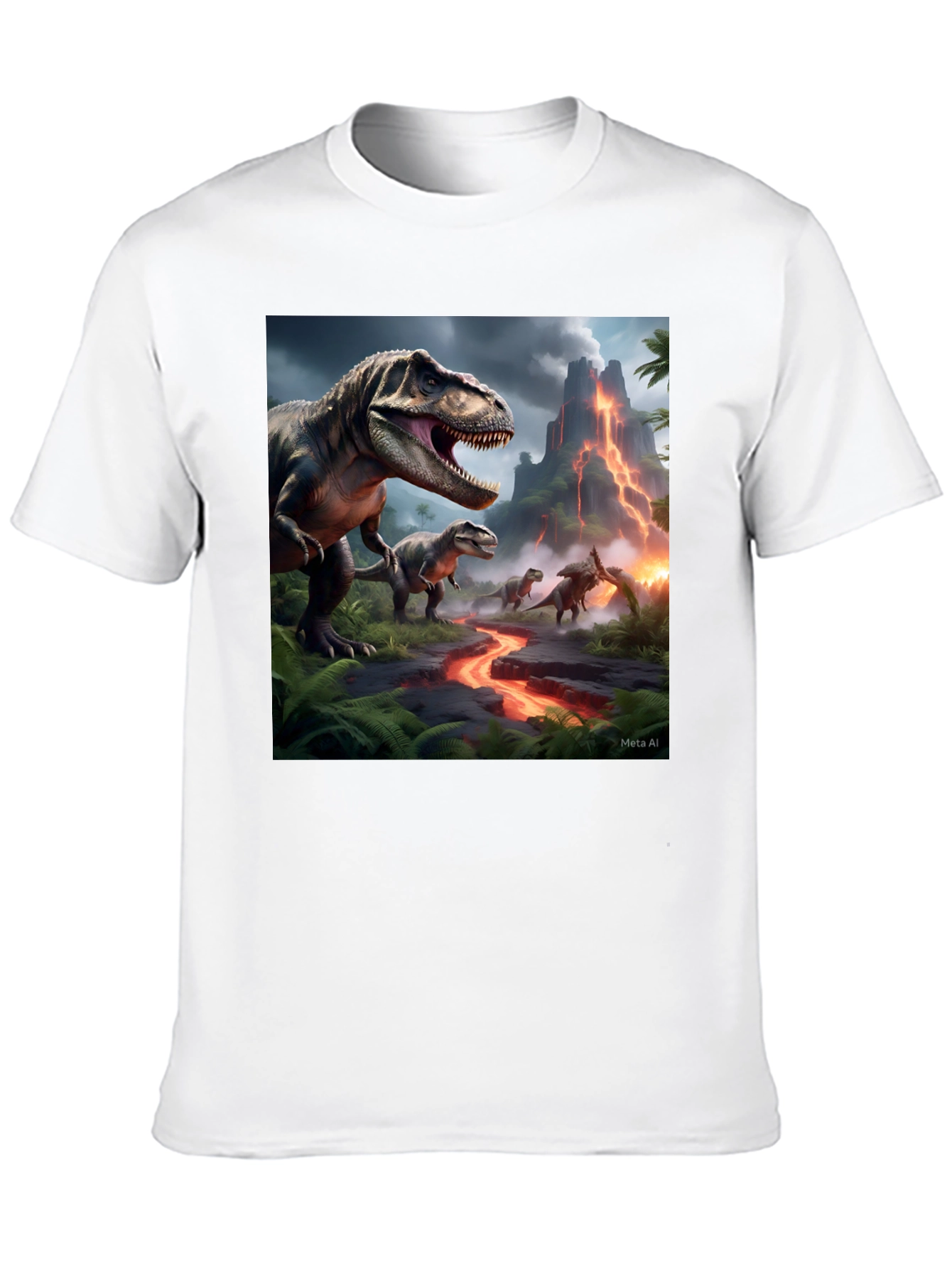 Dinosaur Graphic Black T-Shirt
