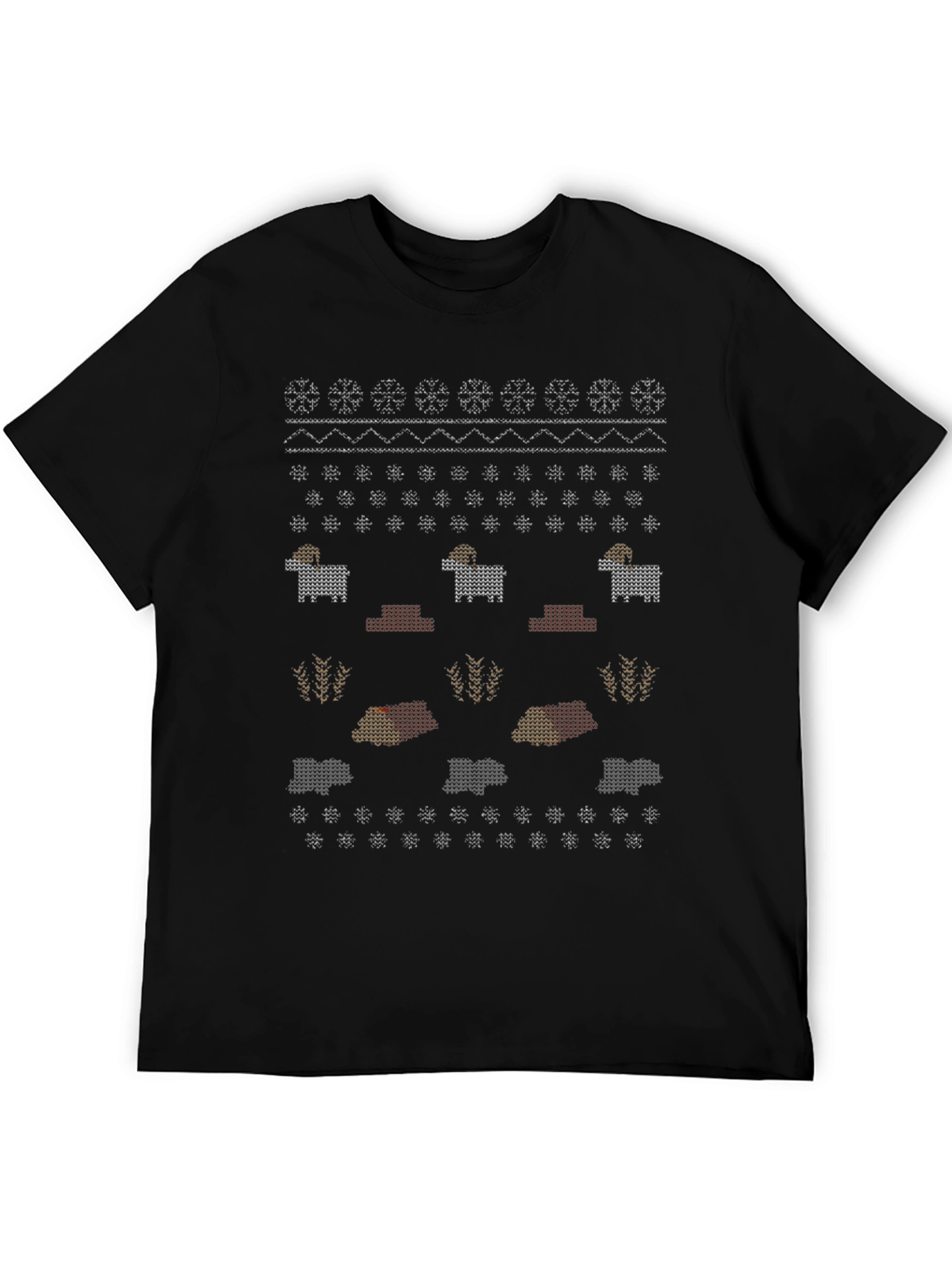 Novelty Ram Sweater Pattern Tee