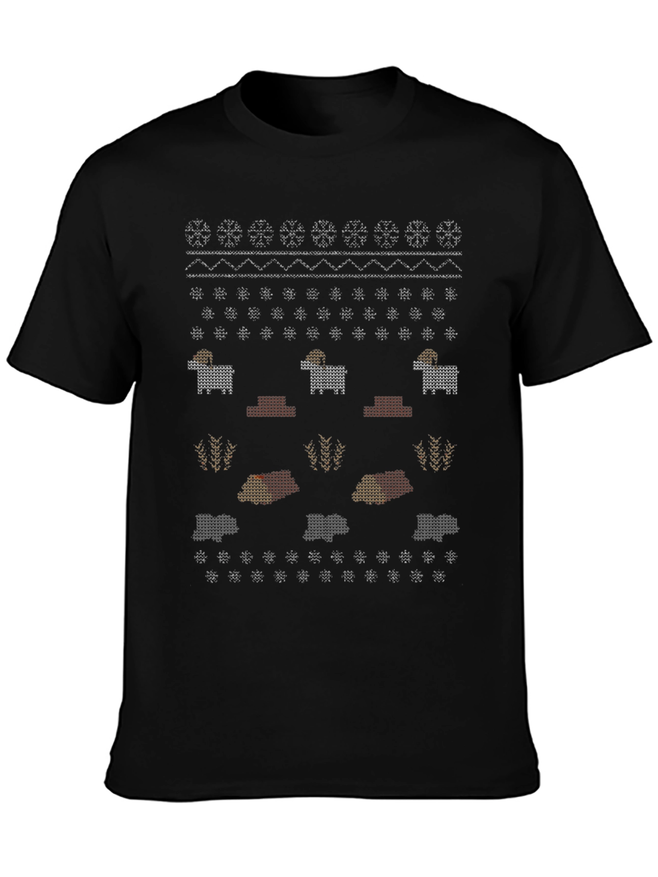 Novelty Ram Sweater Pattern Tee
