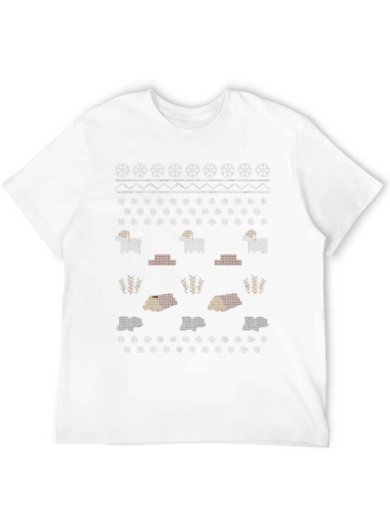 Novelty Ram Sweater Pattern Tee