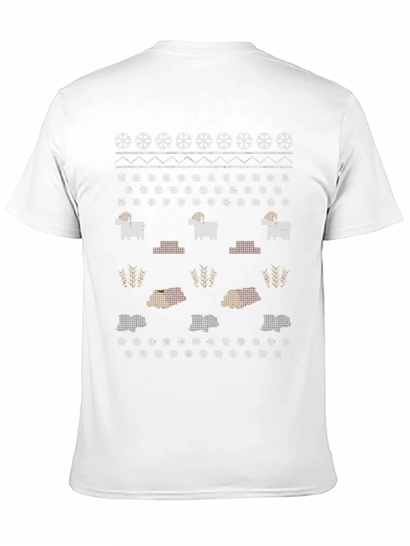 Novelty Ram Sweater Pattern Tee