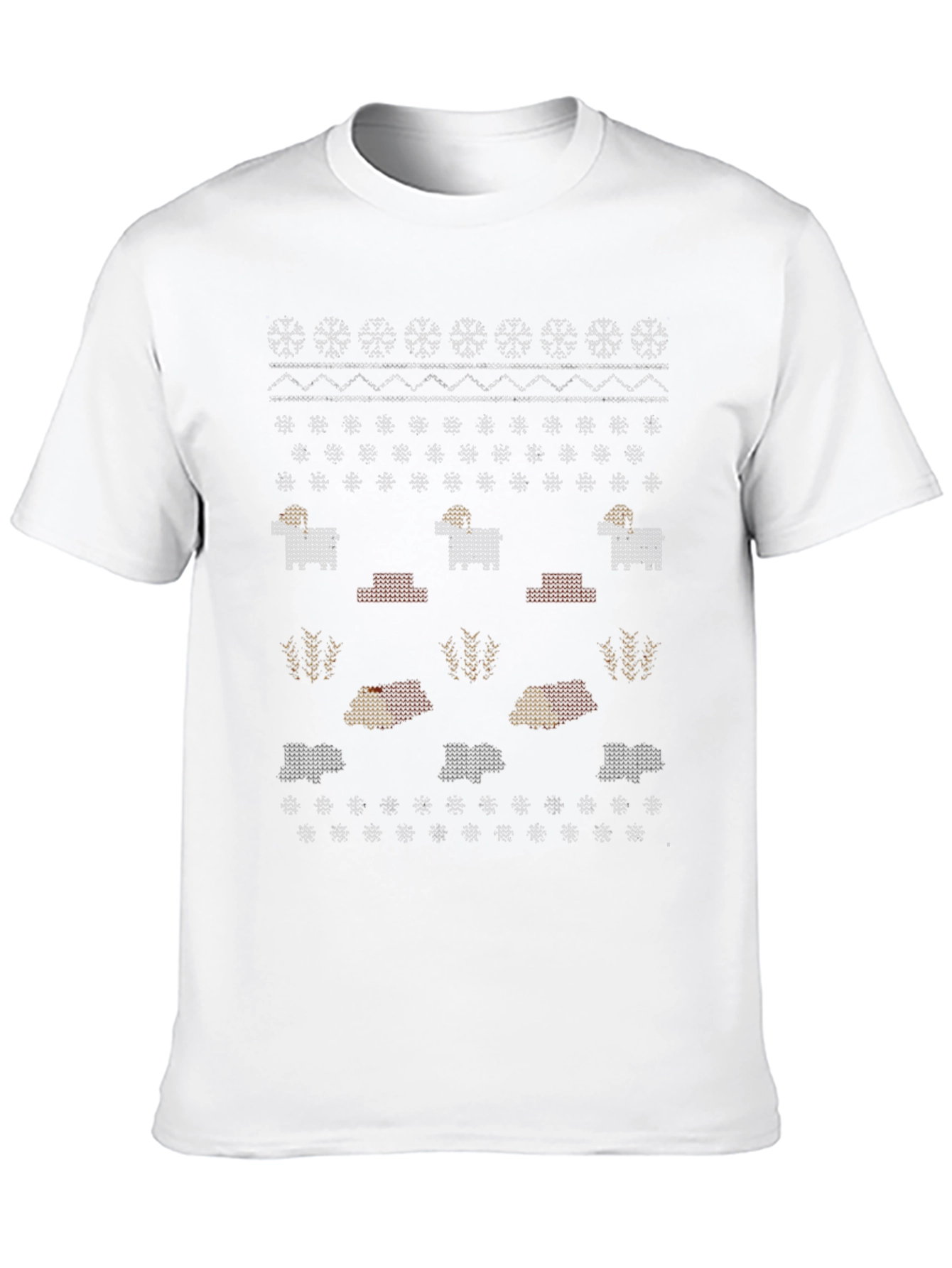 Novelty Ram Sweater Pattern Tee