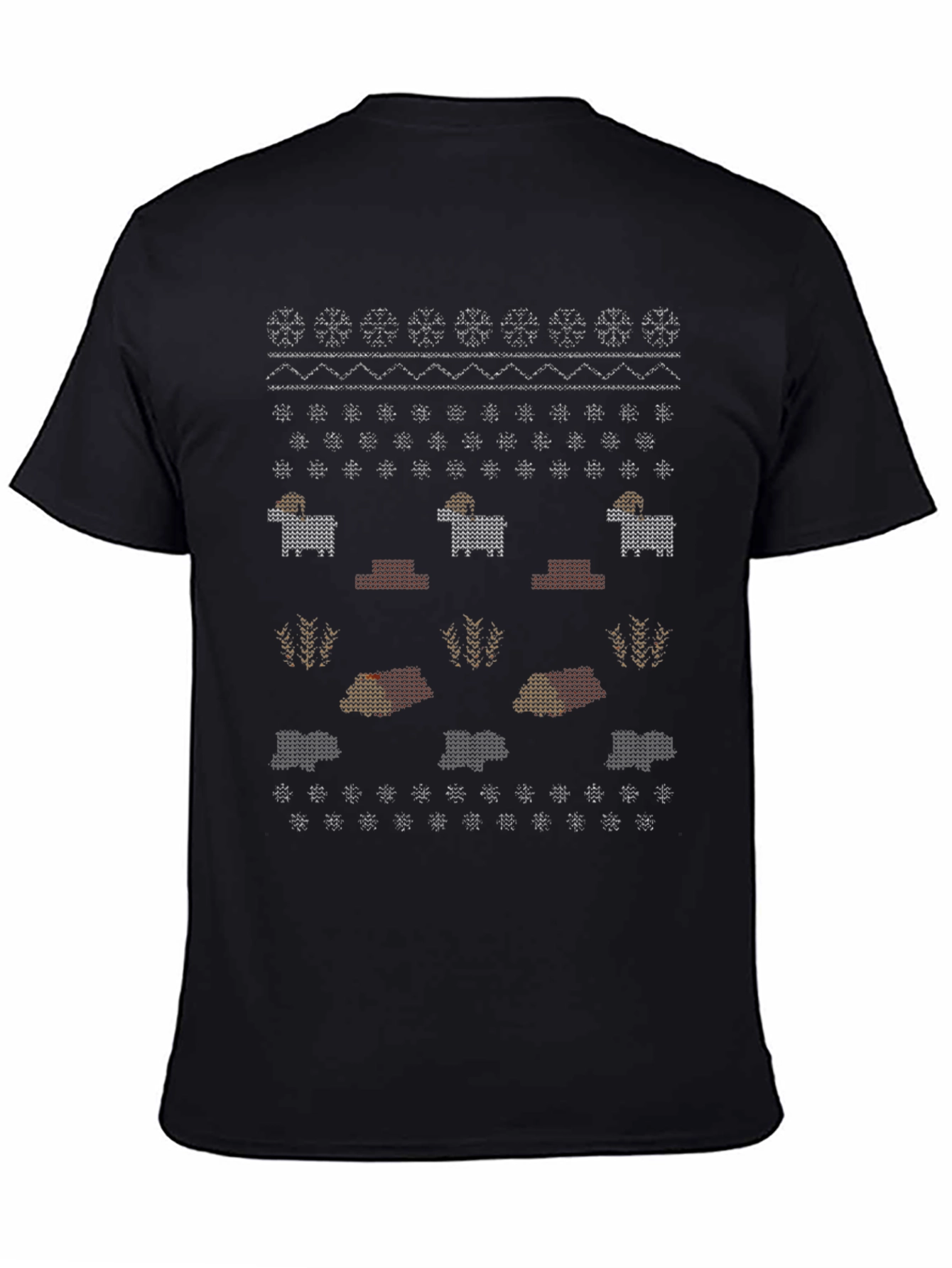 Novelty Ram Sweater Pattern Tee