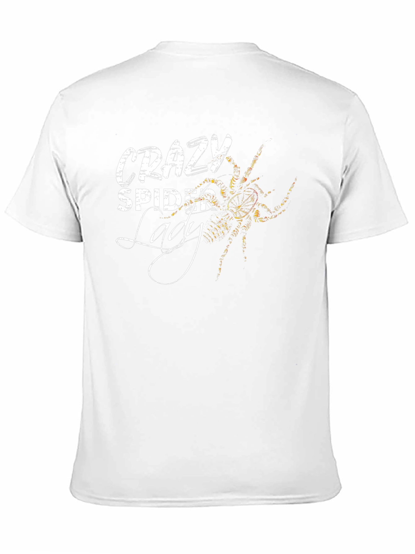 Crazy Spider Lady Graphic T-Shirt - Black Cotton Tee