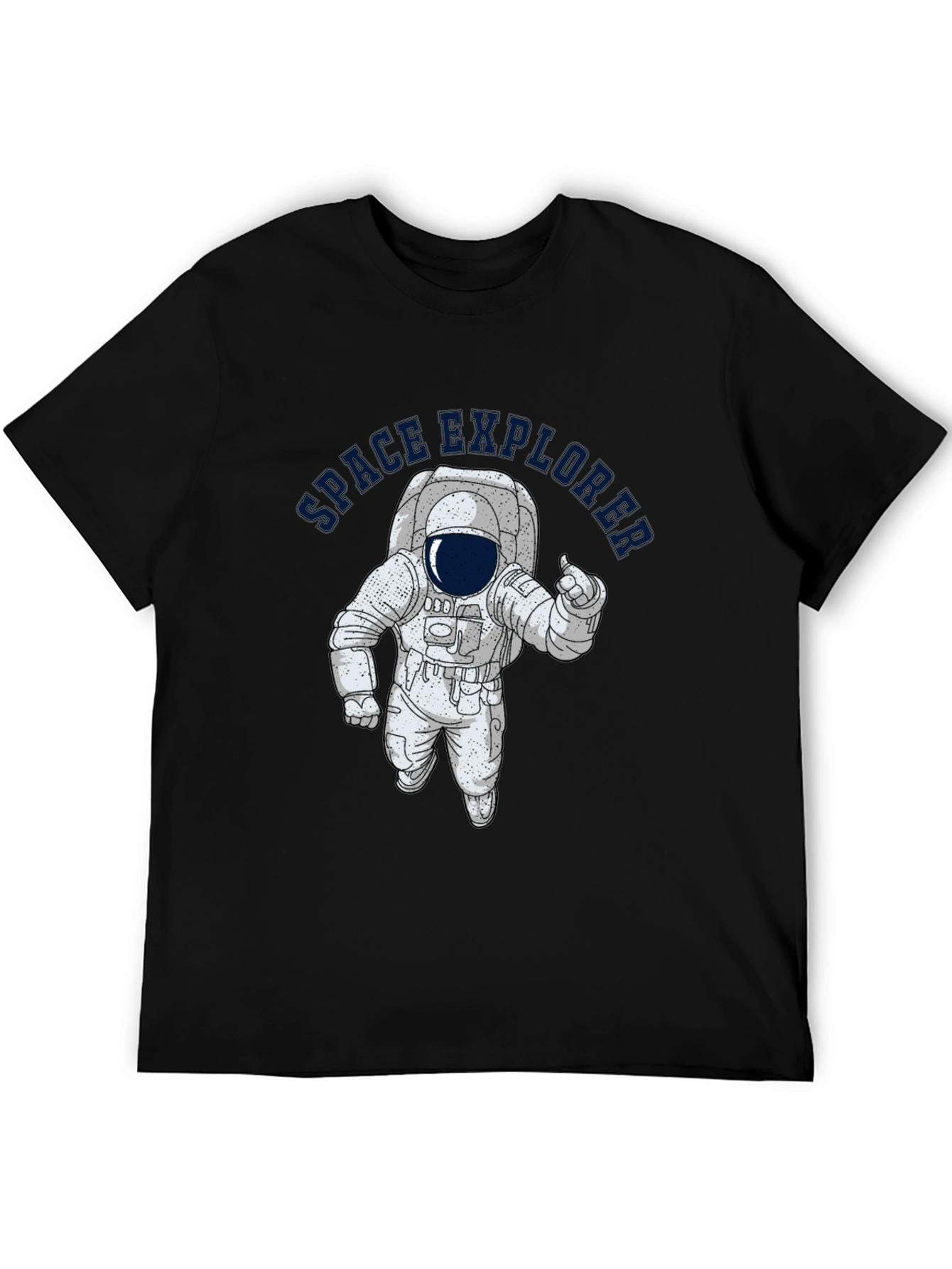Space Explorer Black T-Shirt