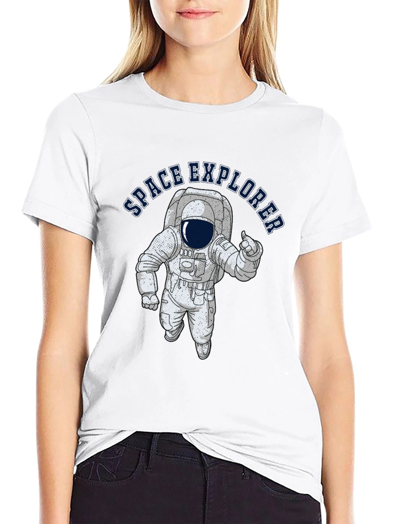 Space Explorer Black T-Shirt