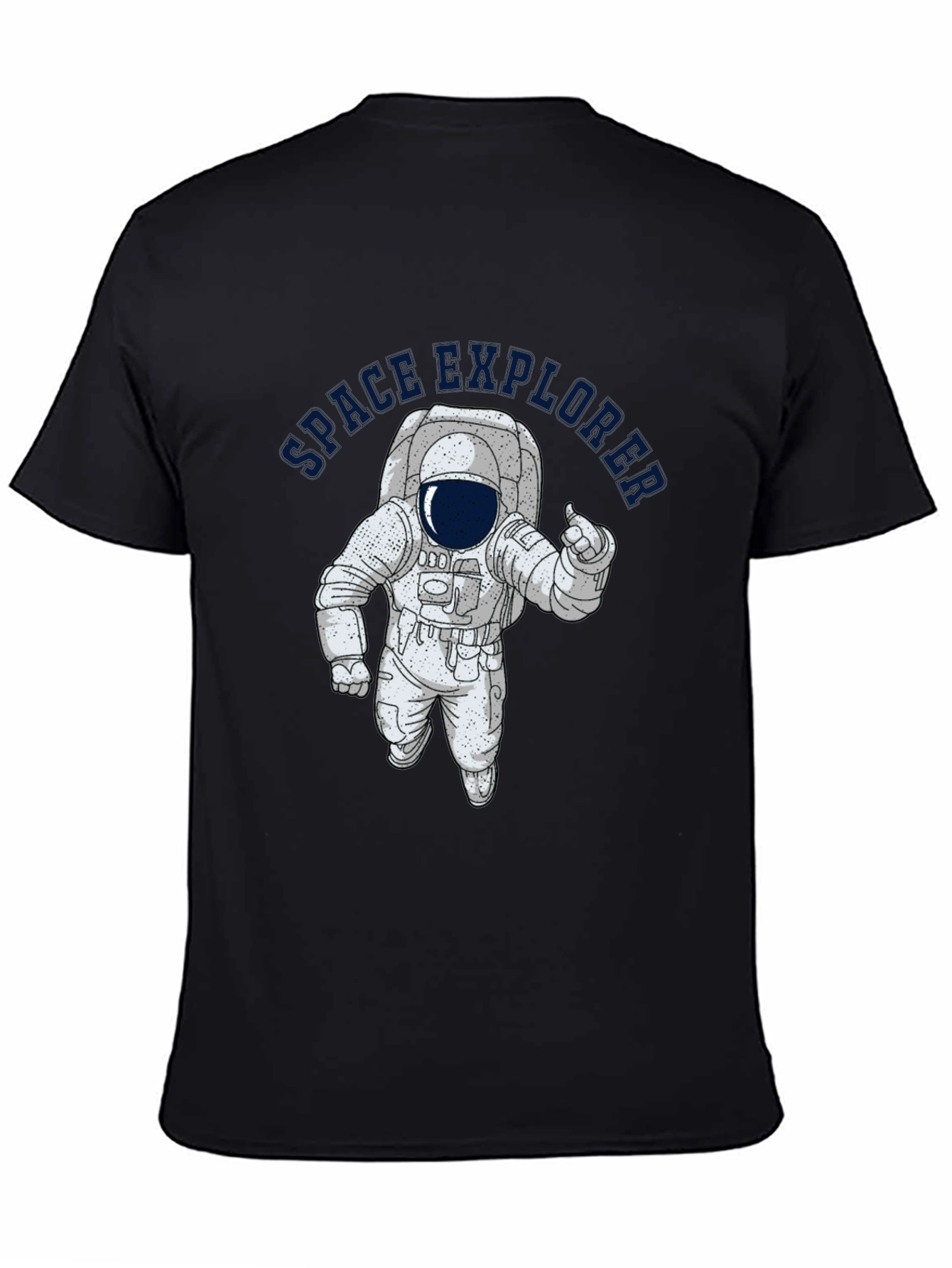 Space Explorer Black T-Shirt