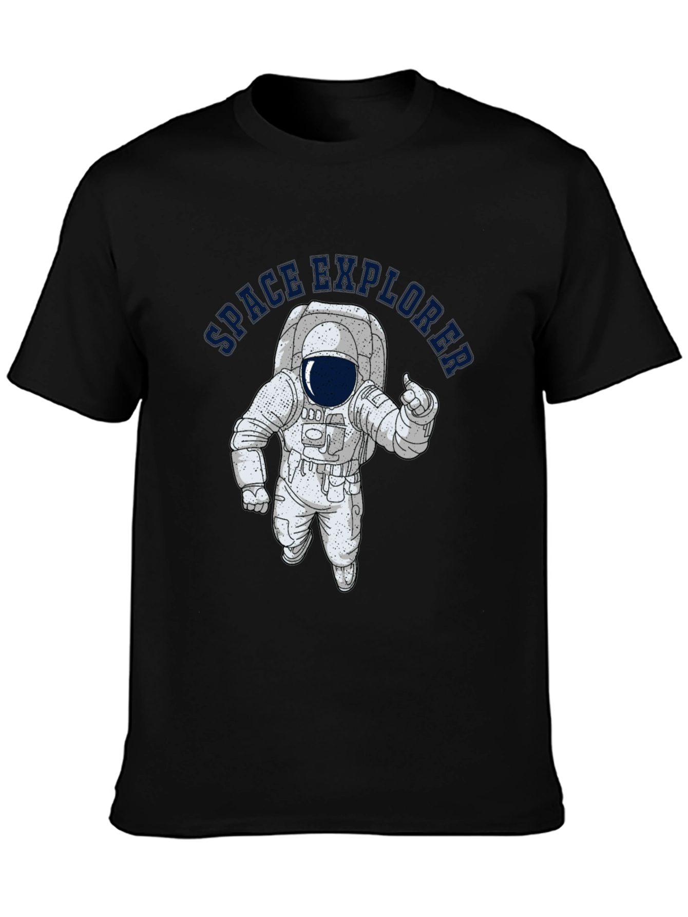 Space Explorer Black T-Shirt