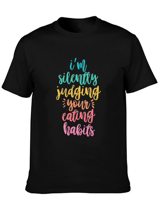 Funny Graphic Tee: Silently Judging Your Eating Habits T-Shirt