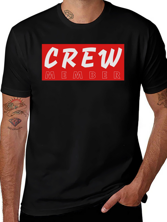Crew Member T-Shirt - Black Crewneck