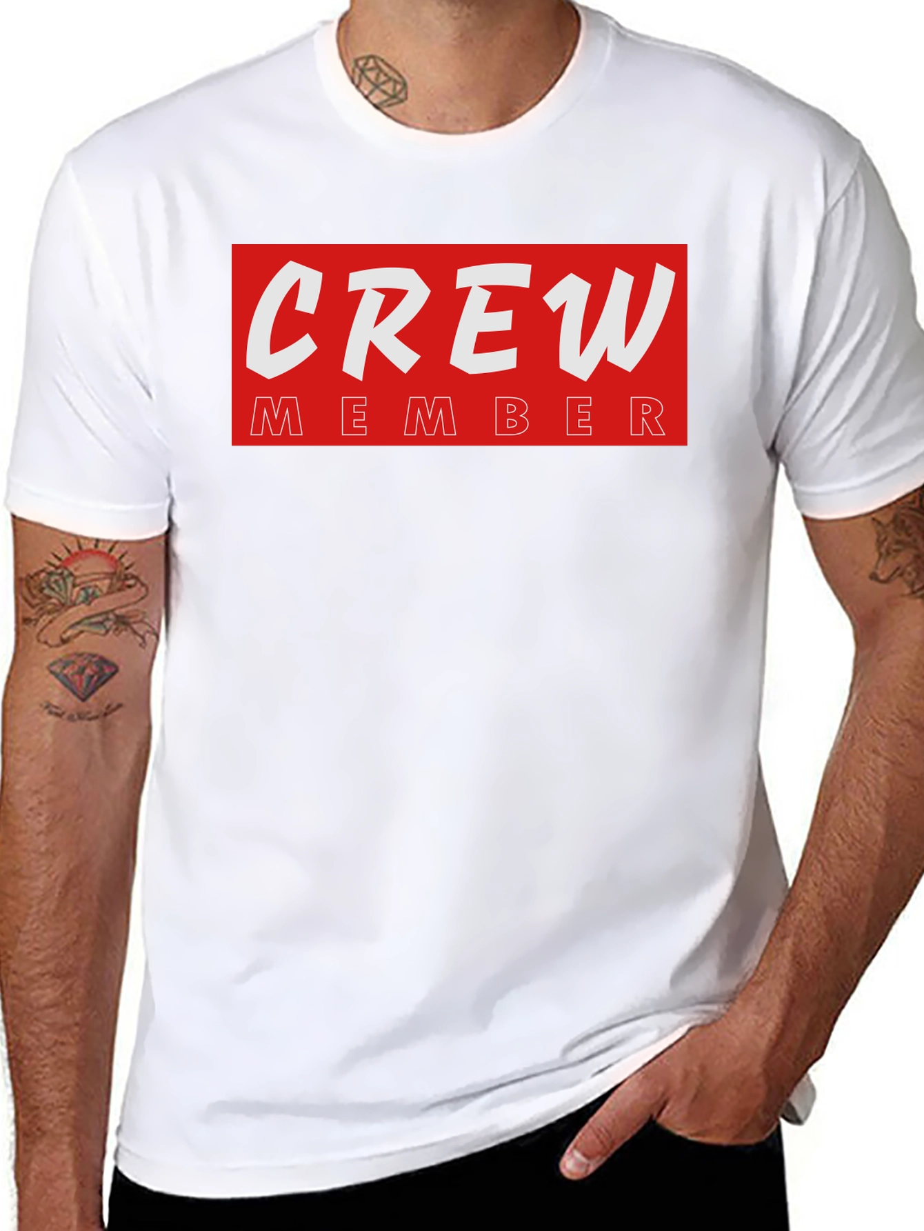 Crew Member T-Shirt - Black Crewneck