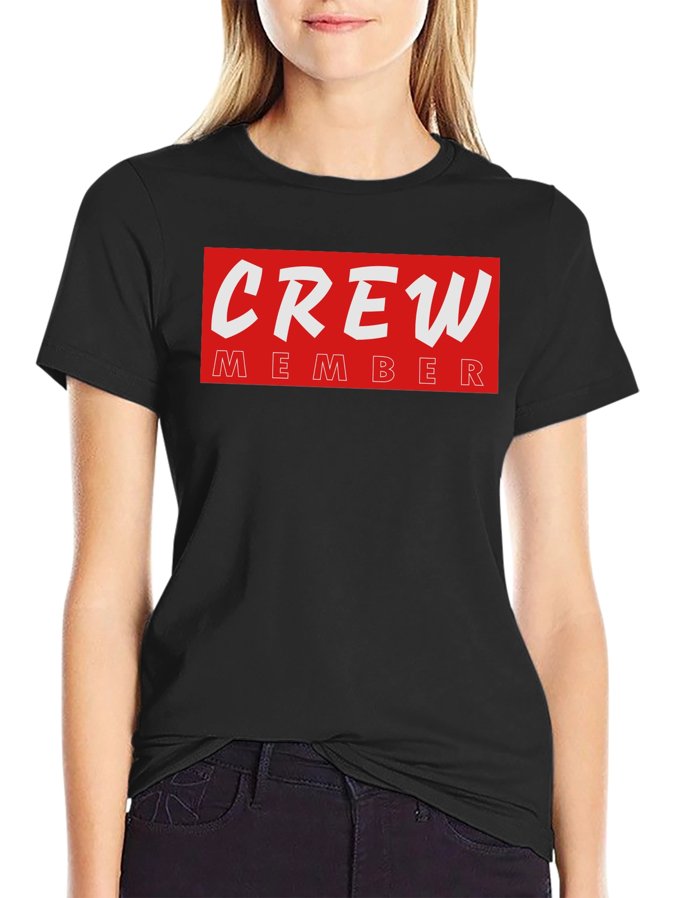 Crew Member T-Shirt - Black Crewneck