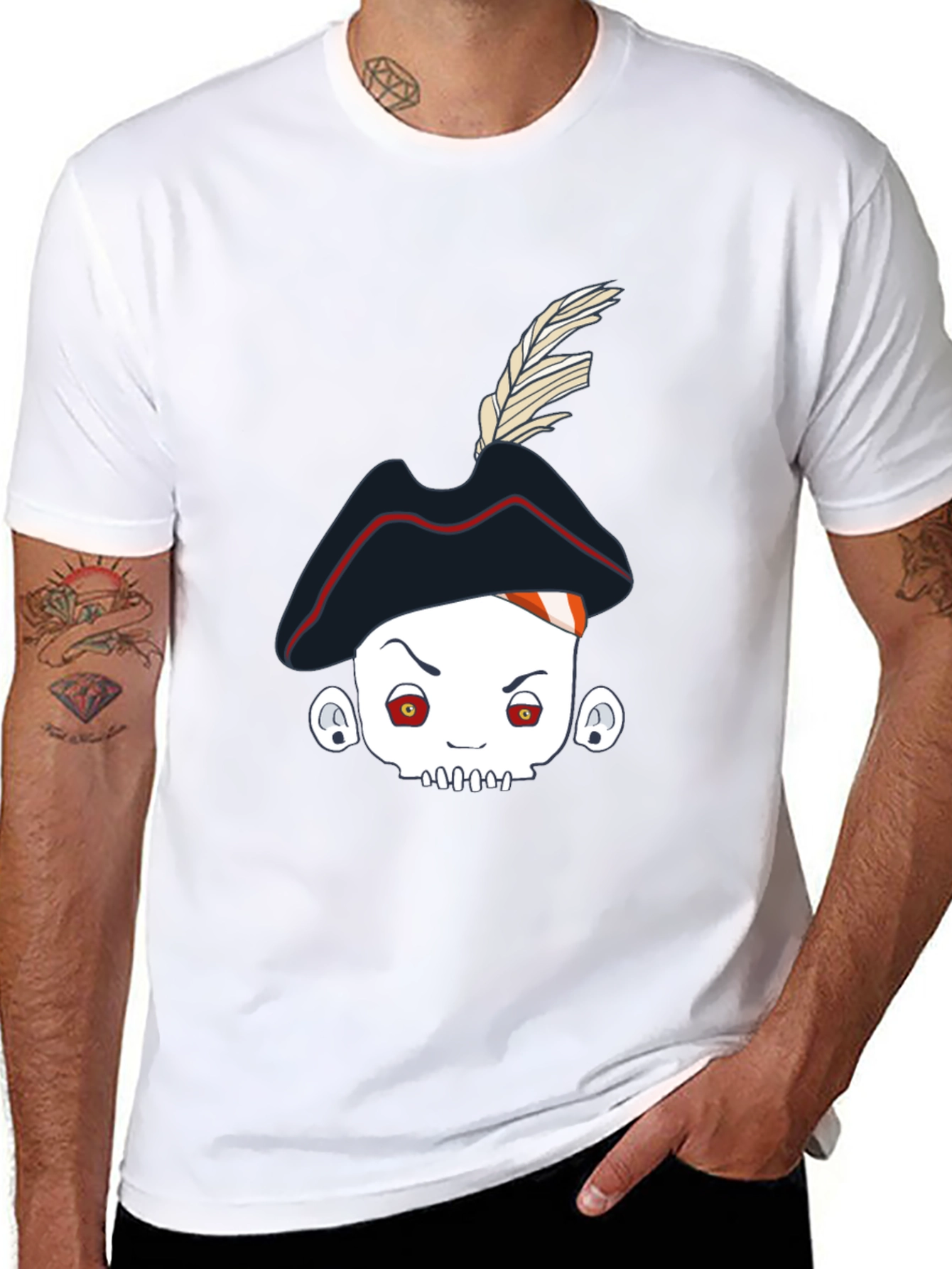 Pirate Skull Tee - Unique Graphic T-Shirt
