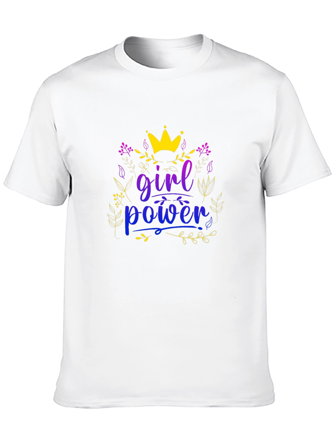 Girl Power Crown Graphic Tee - Black